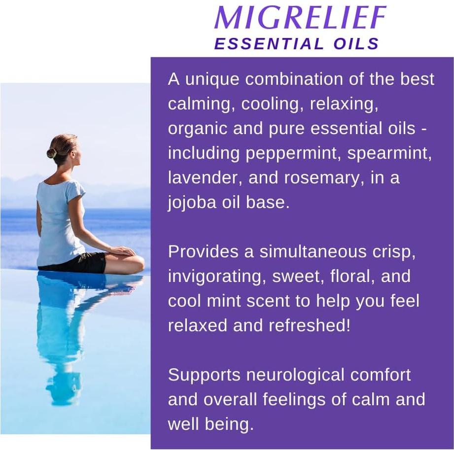 MigreLief Stick Roll-On 10ml - Aceites Esenciales Orgánicos