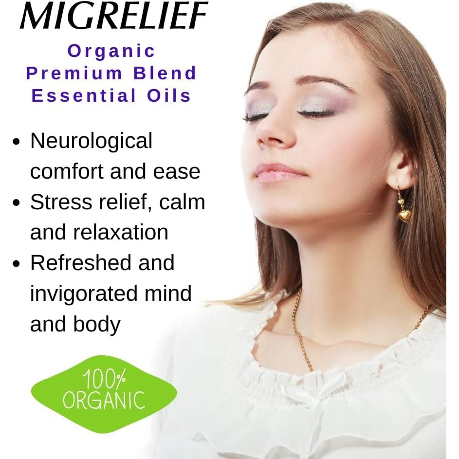 MigreLief Stick Roll-On 10ml - Aceites Esenciales Orgánicos