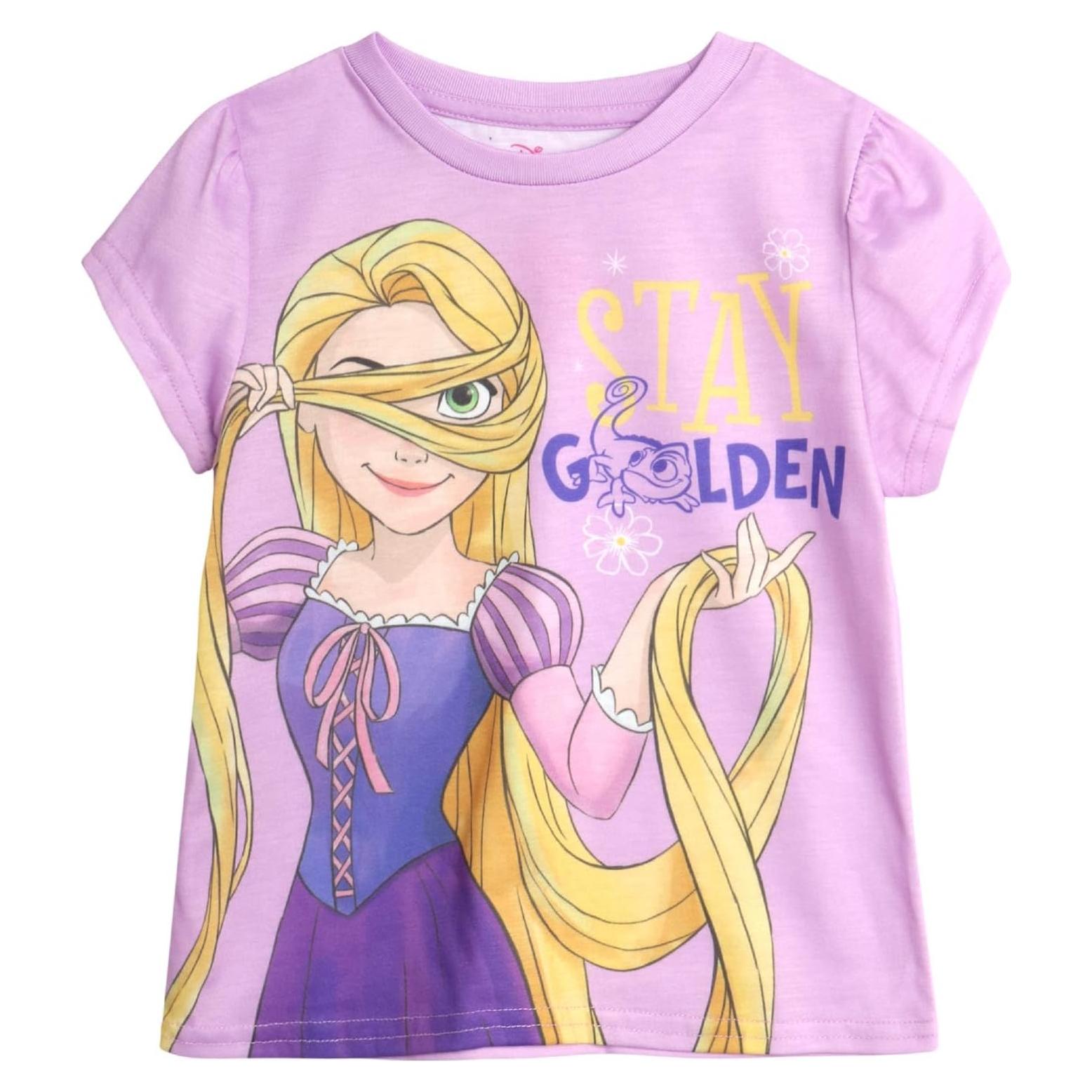 Camiseta Gráfica Disney Niñas - Cenicienta, Minnie, Rapunzel