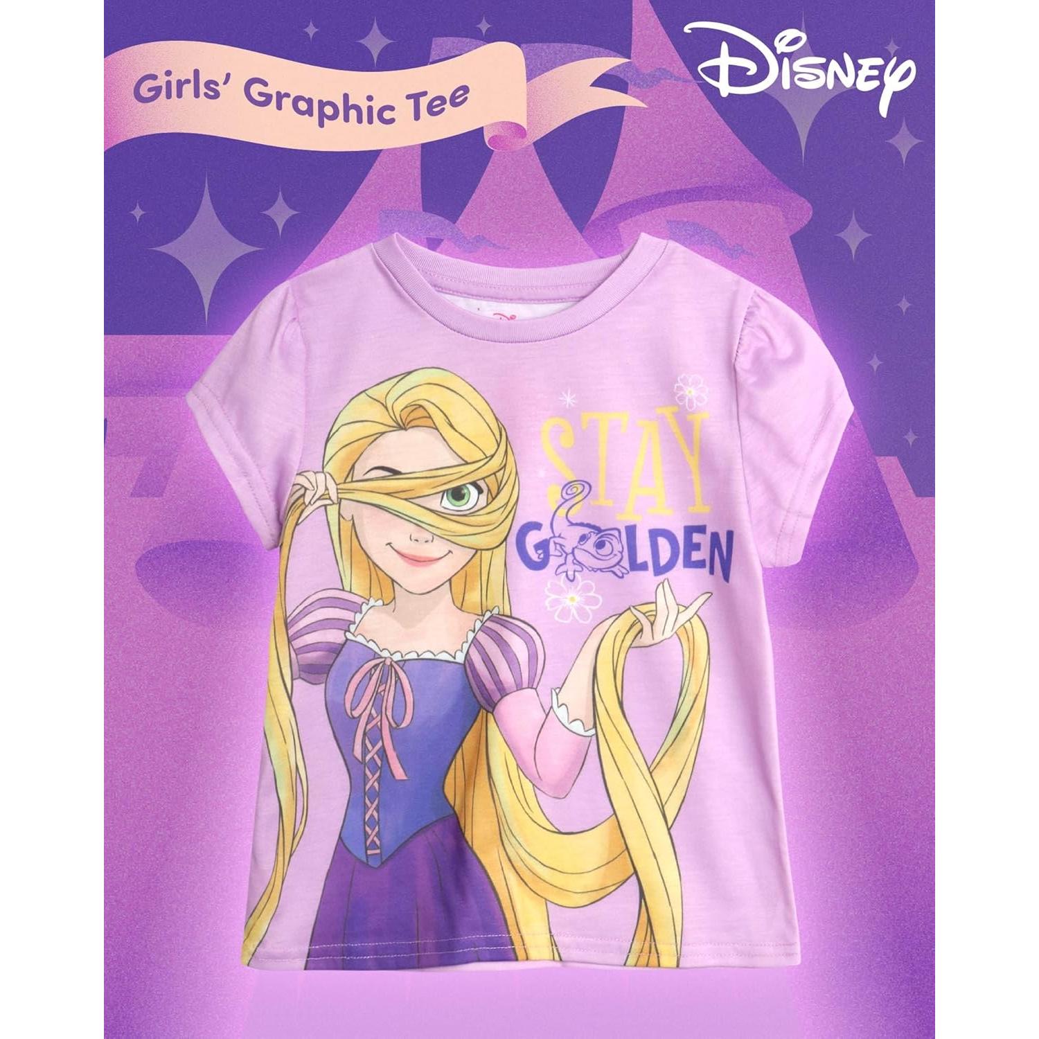 Camiseta Gráfica Disney Niñas - Cenicienta, Minnie, Rapunzel