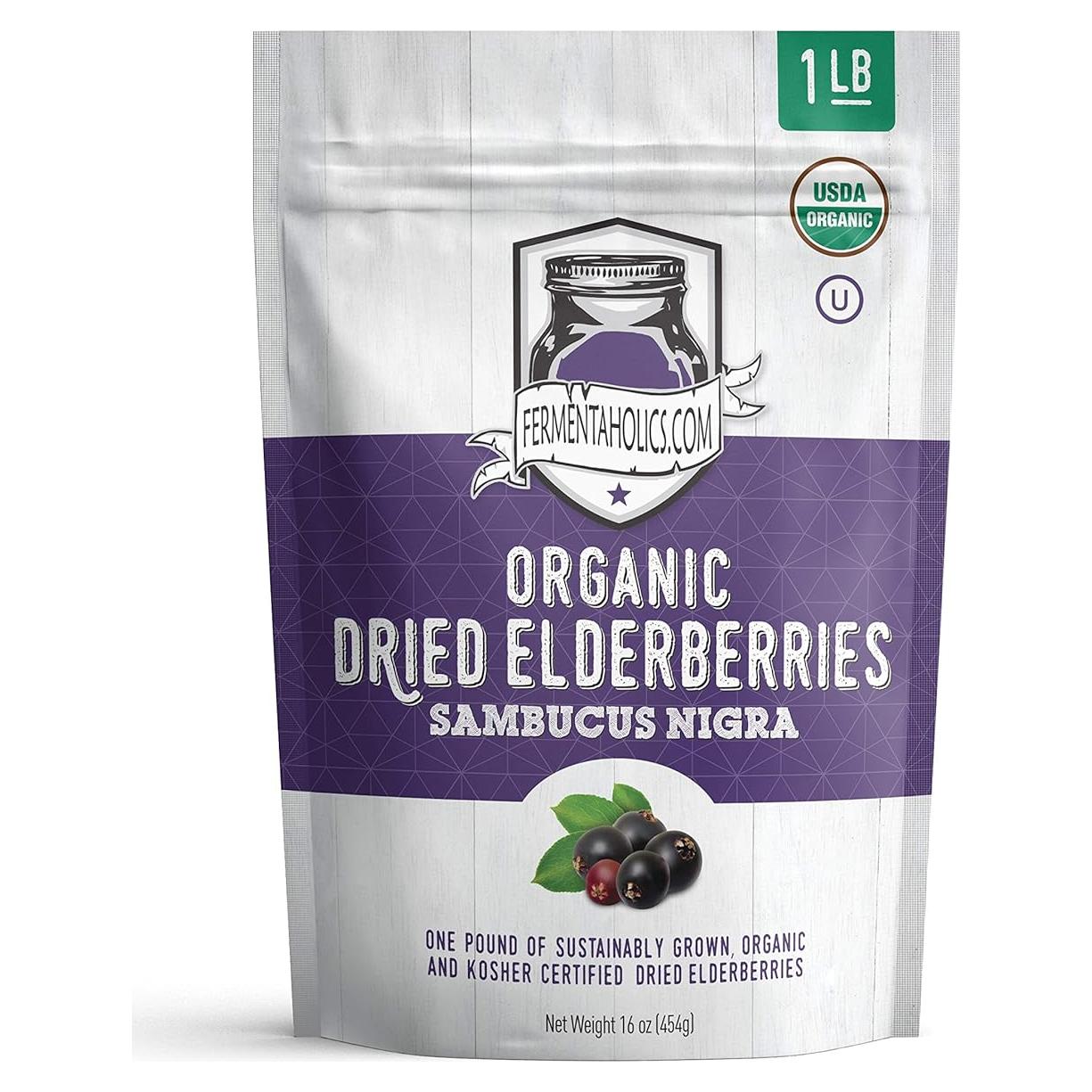 Bayas de Saúco Secas Orgánicas Fermentaholics 0.45 KG