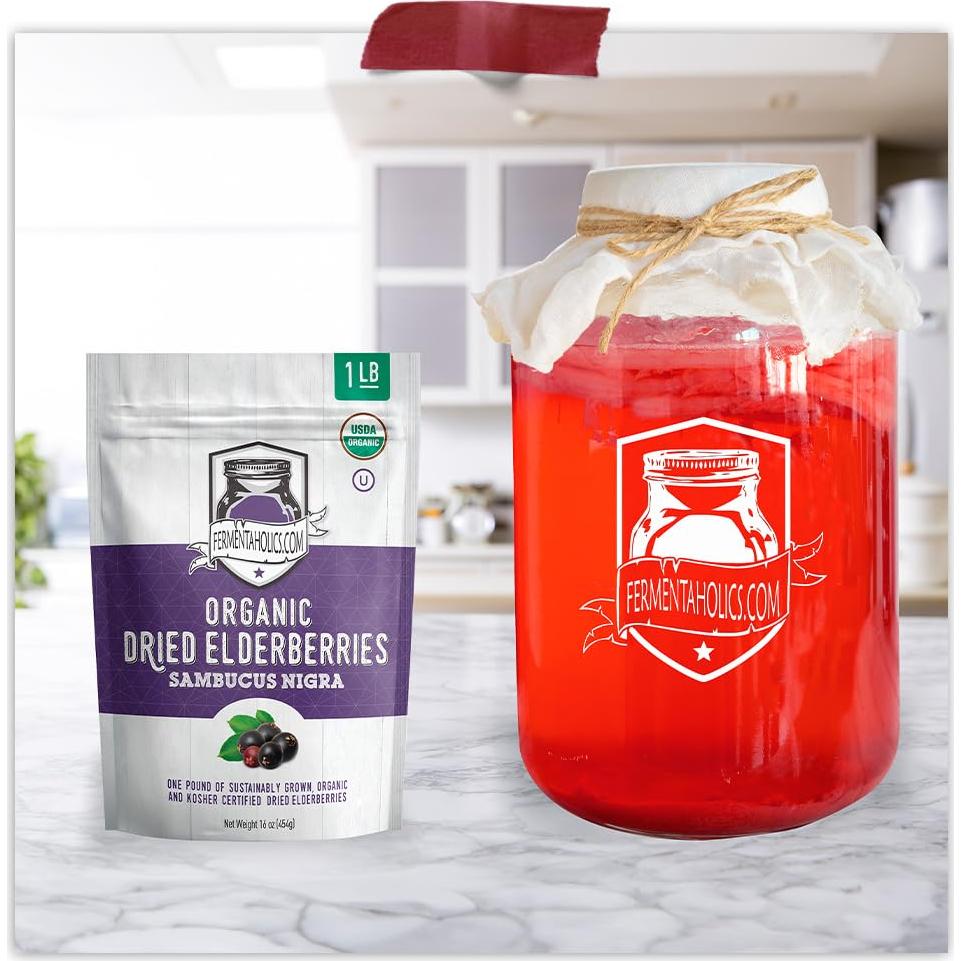 Bayas de Saúco Secas Orgánicas Fermentaholics 0.45 KG