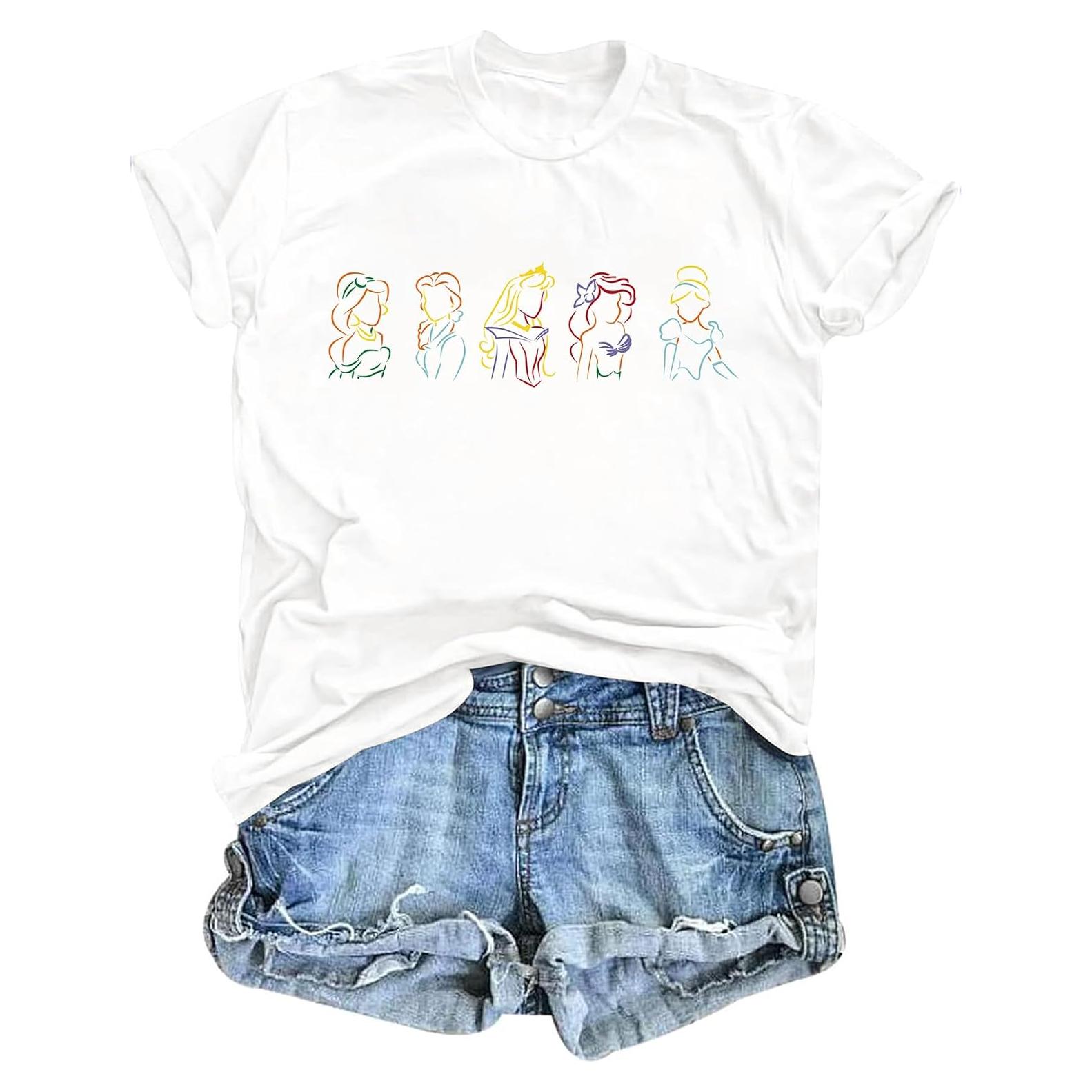 Camiseta Mágica para Mujeres Princesa Estampado Divertido