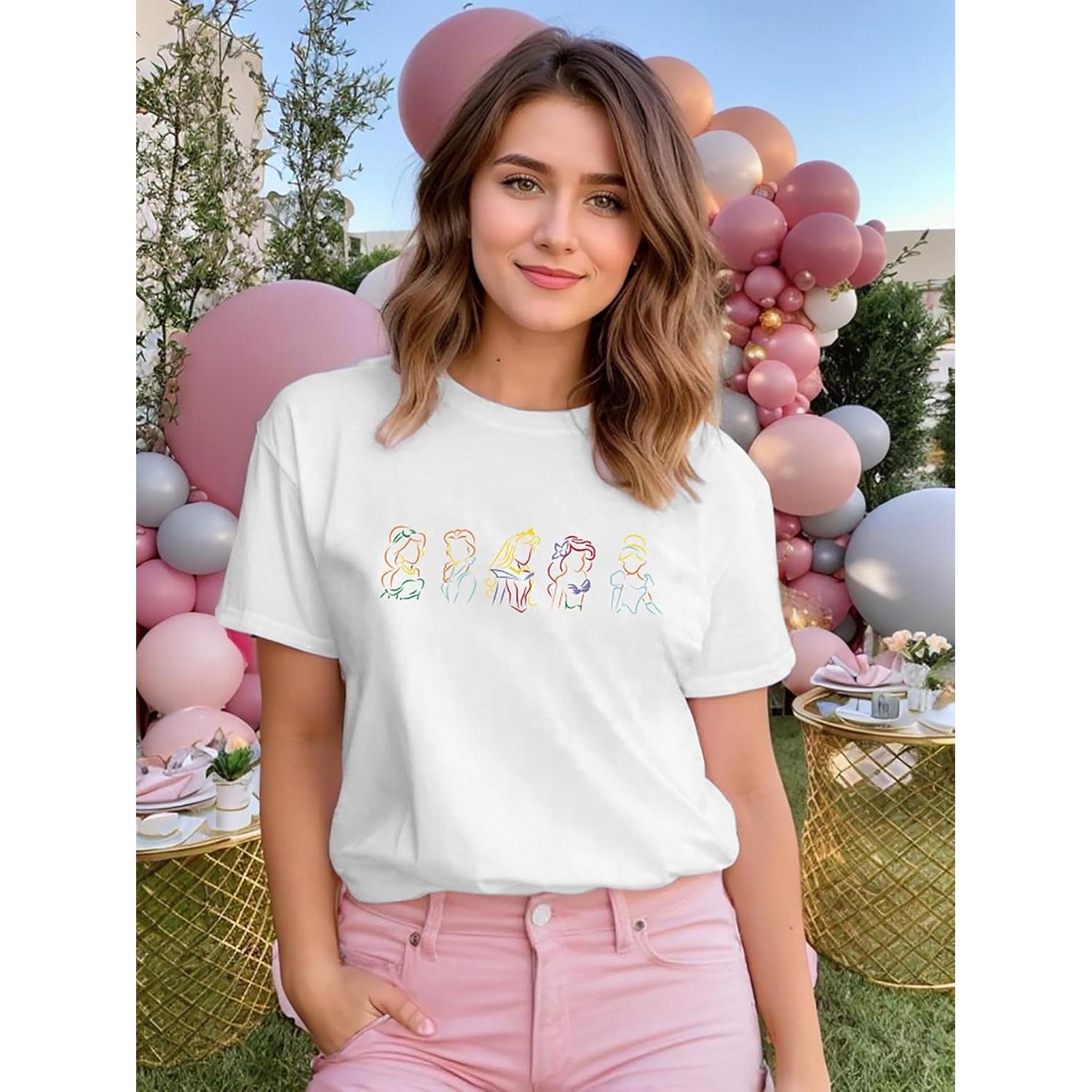 Camiseta Mágica para Mujeres Princesa Estampado Divertido