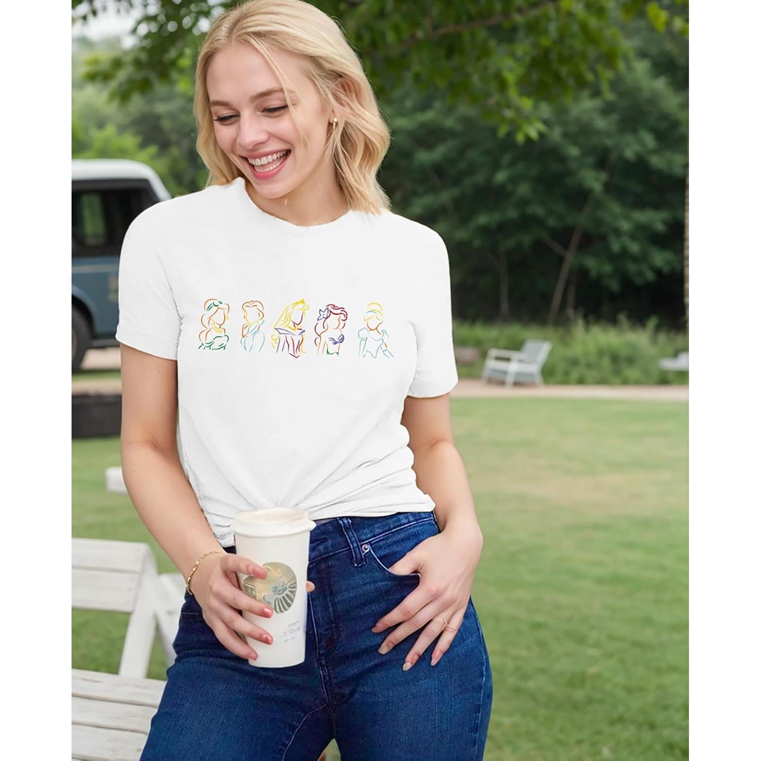 Camiseta Mágica para Mujeres Princesa Estampado Divertido