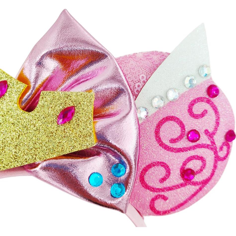 Diadema de Orejas de Ratón Brillantes La Bella Durmiente