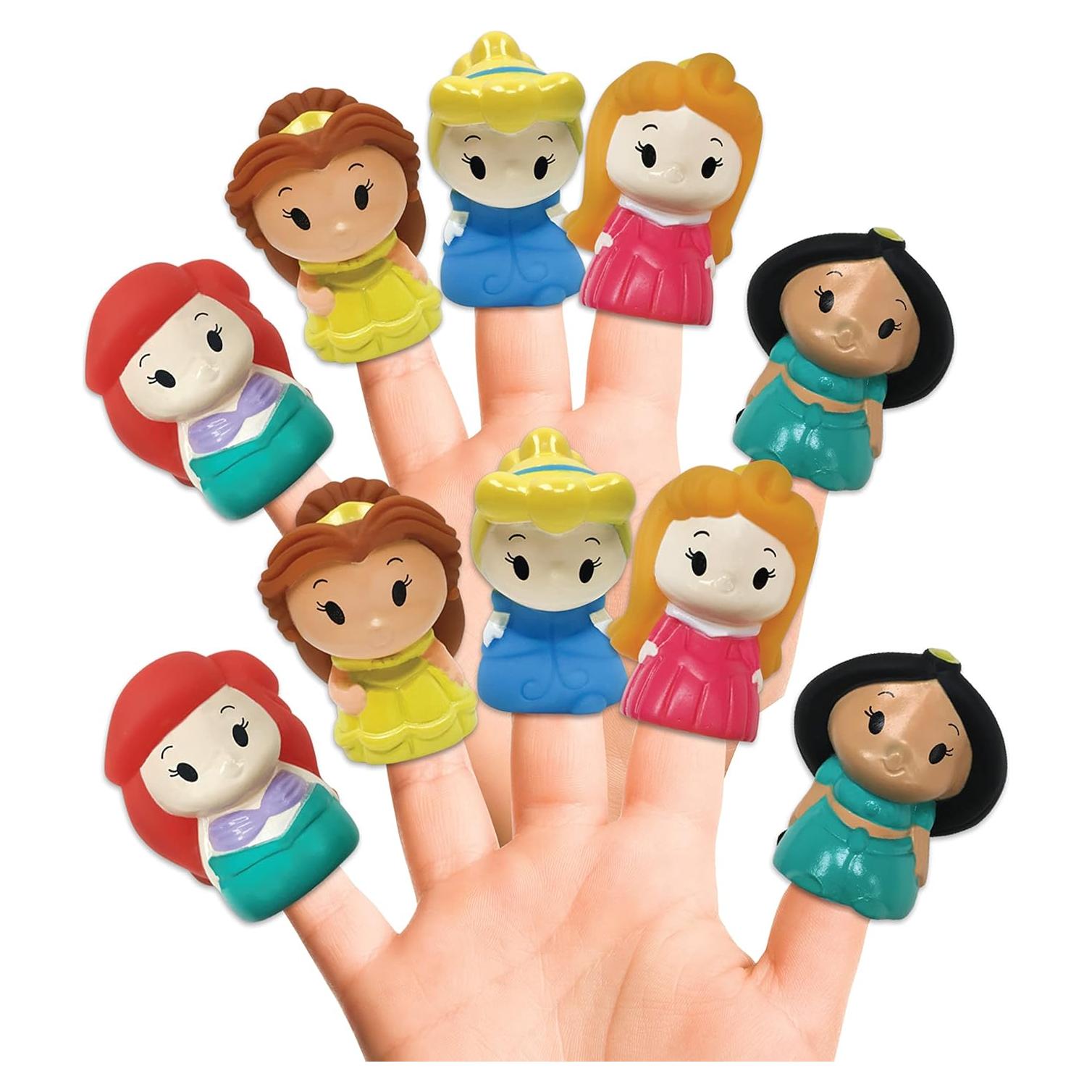 Juego de 10 Marionetas de Dedos Disney - Princesas Educativas