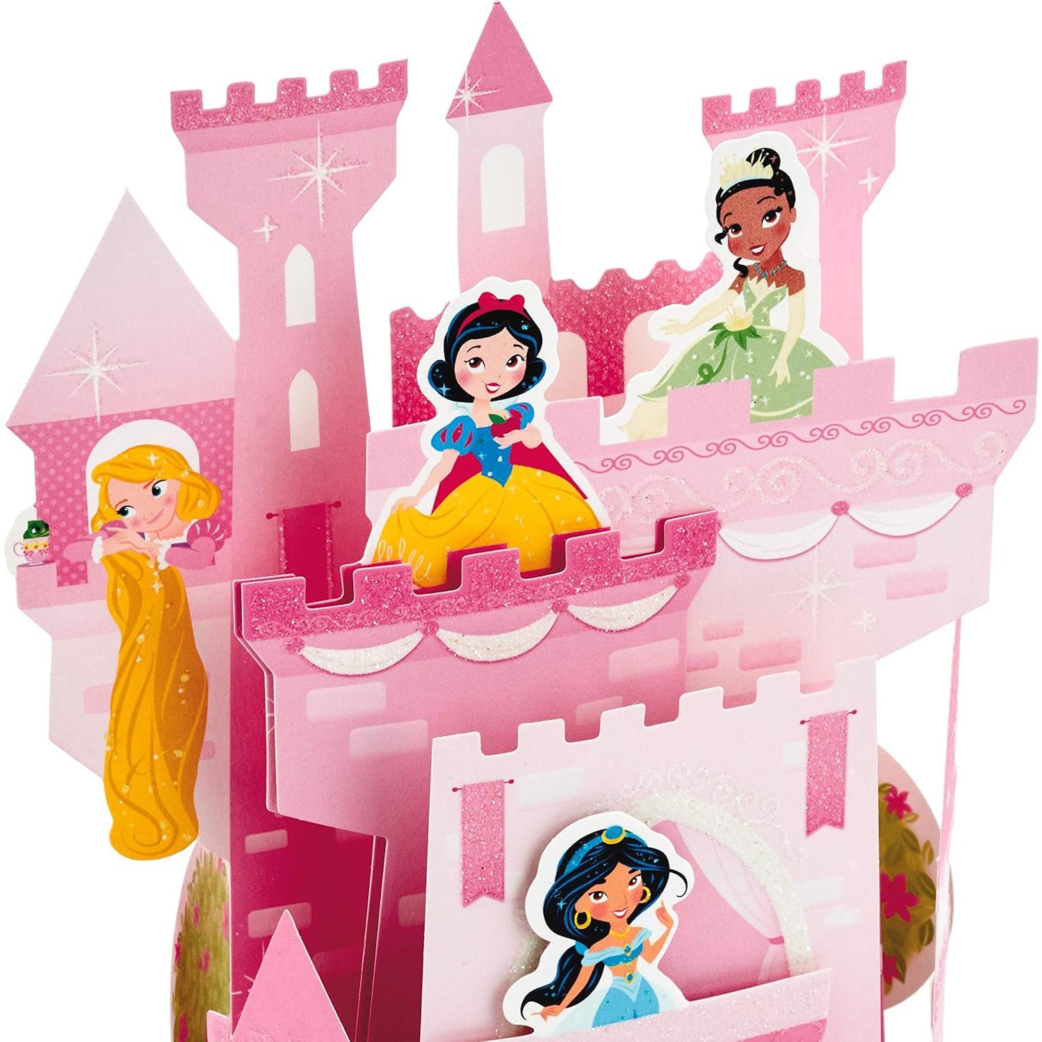 Tarjeta de Cumpleaños Pop Up Hallmark Princesas Disney Castillo