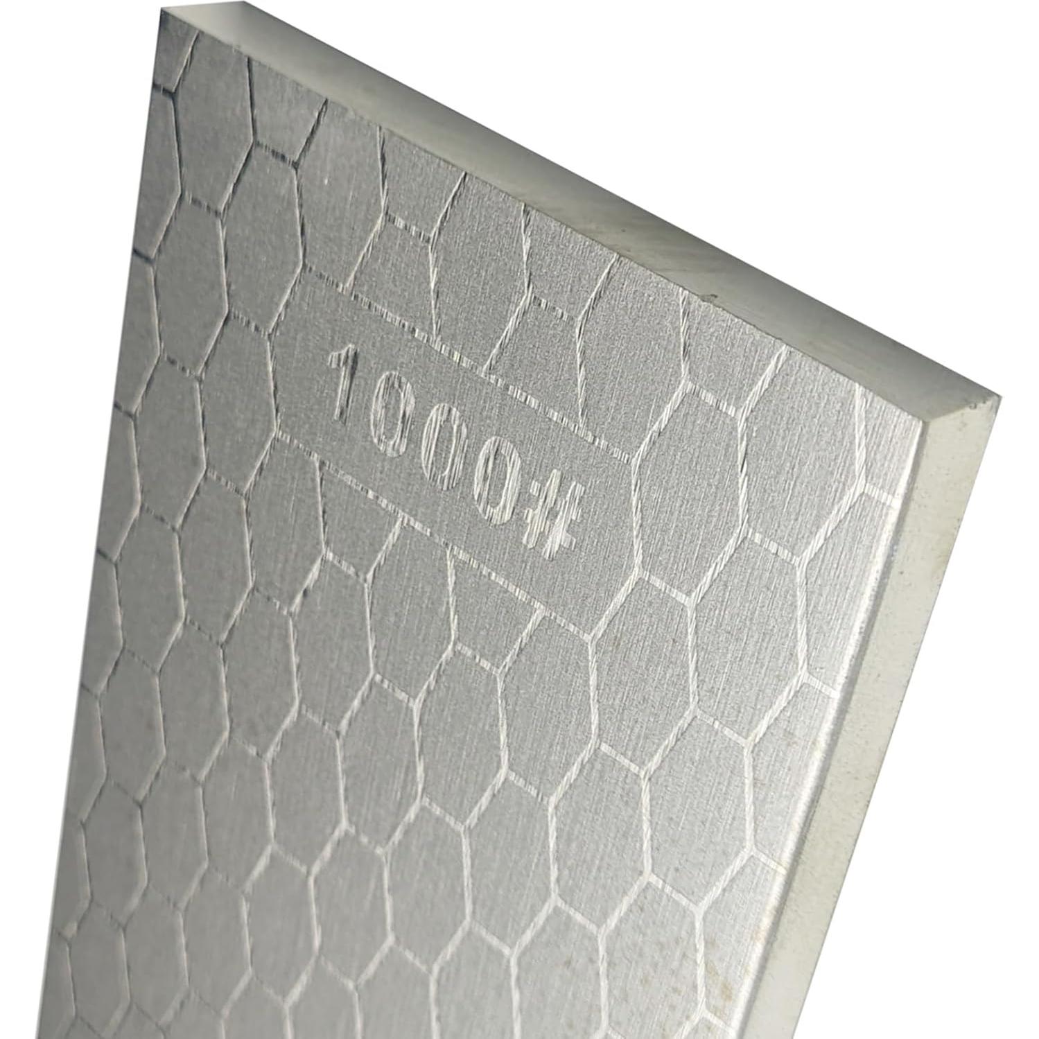 Double sided diamond grinding stone with a mesh size of 200/600，300/1000，400/1000，400/1200, with leather straps, suitable for kitchen, outdoor and other cutting tools (TD180-400/100)