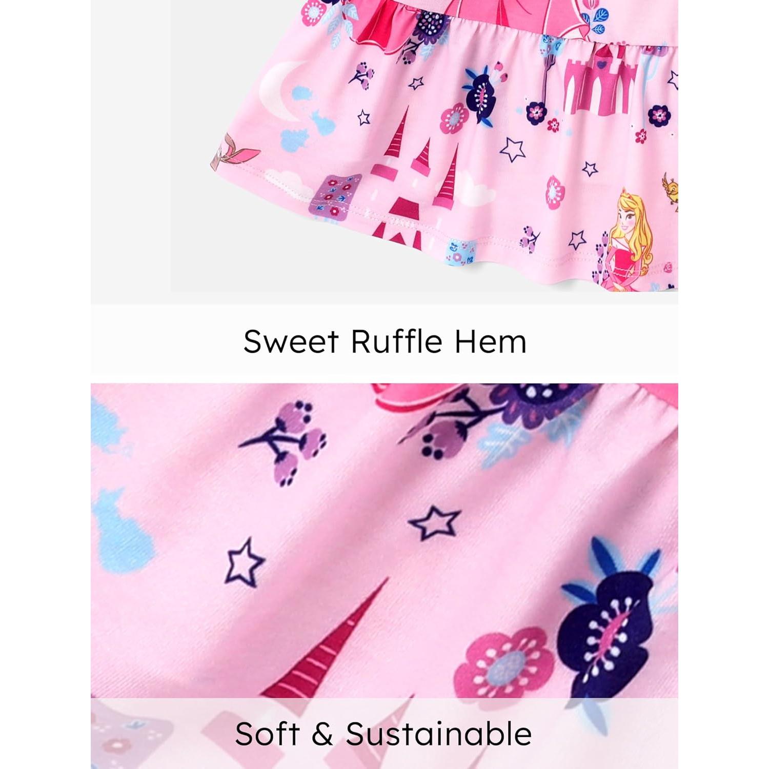 Vestido Disney Princesa Aurora para Niña 2-6 Años Rosa