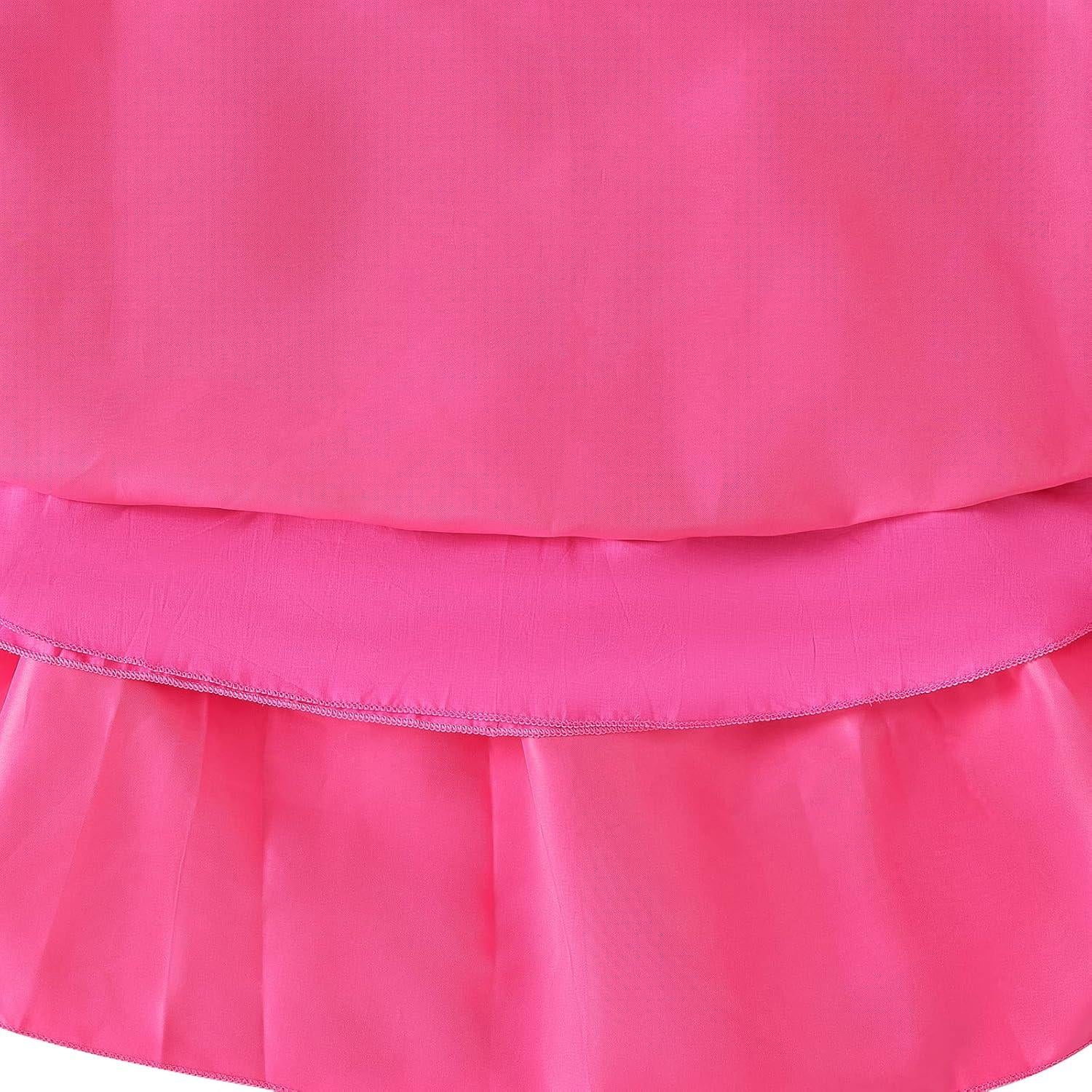 Vestido de Princesa Rosa Aoiviss con Accesorios para Niñas