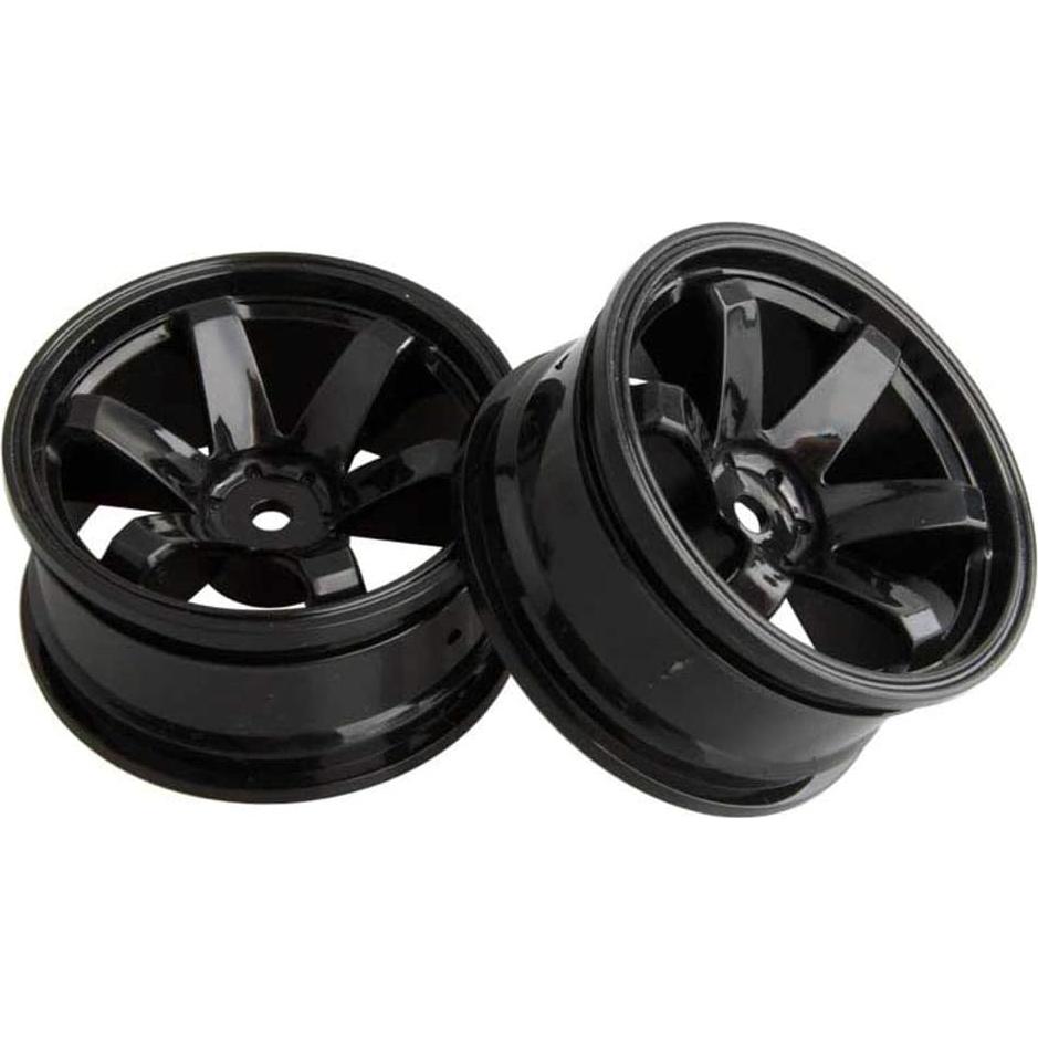4 Llantas de Plástico 52mm para Coche RC 1/10 LAFEINA Negro