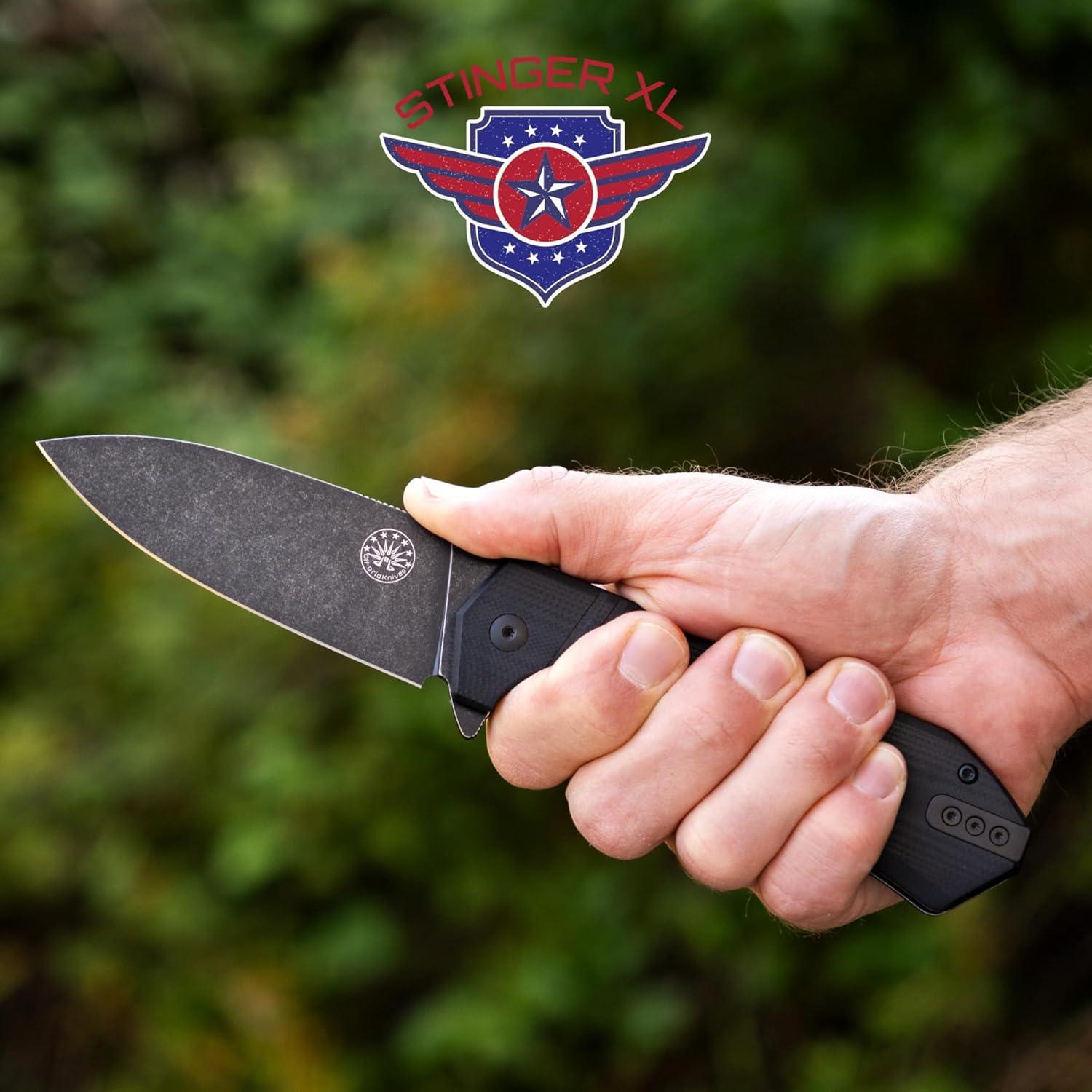 Cuchillo Plegable Off-Grid Stinger XL, Acero 154CM, 23.5 cm