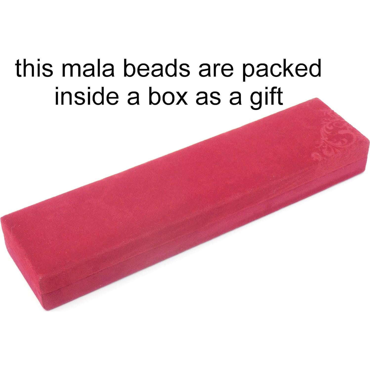 Collar de cuentas Japa Mala Malahill 108 piedras turquesa