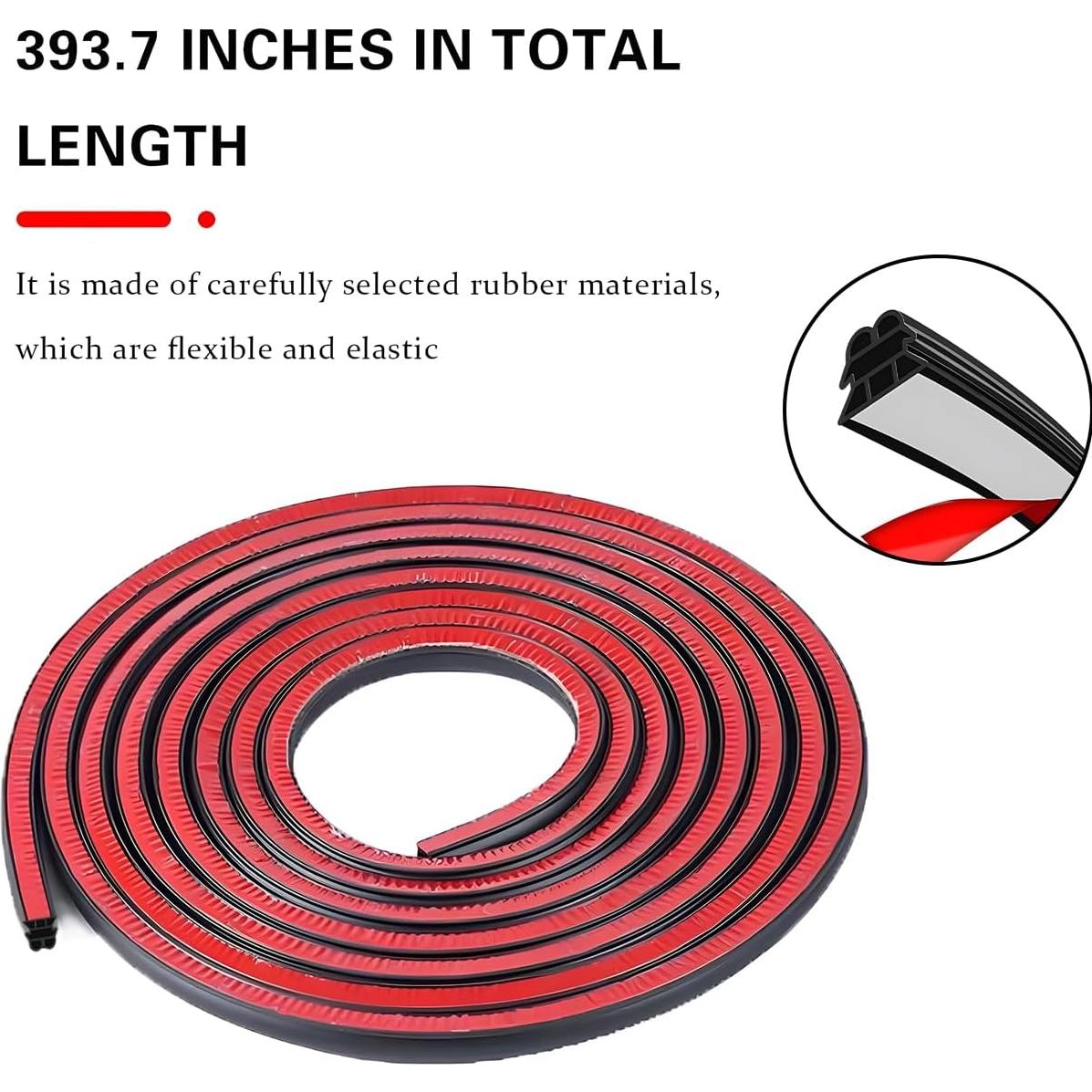 Tira de Sello para Puerta de Coche Mandark 10m Aislante Acústico