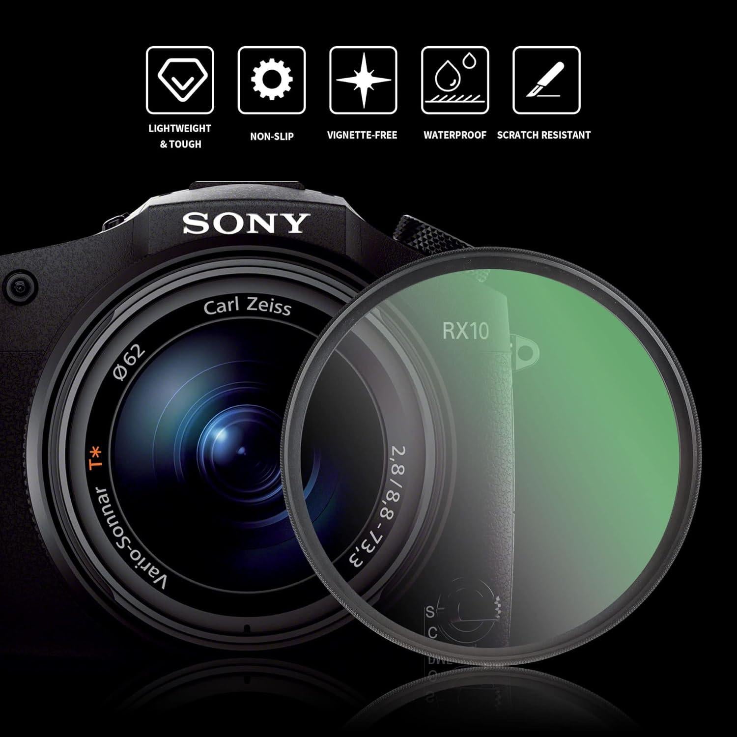 Filtro de Difusión 37mm WalkingWay 1/4 Pro Mist Vidrio Óptico