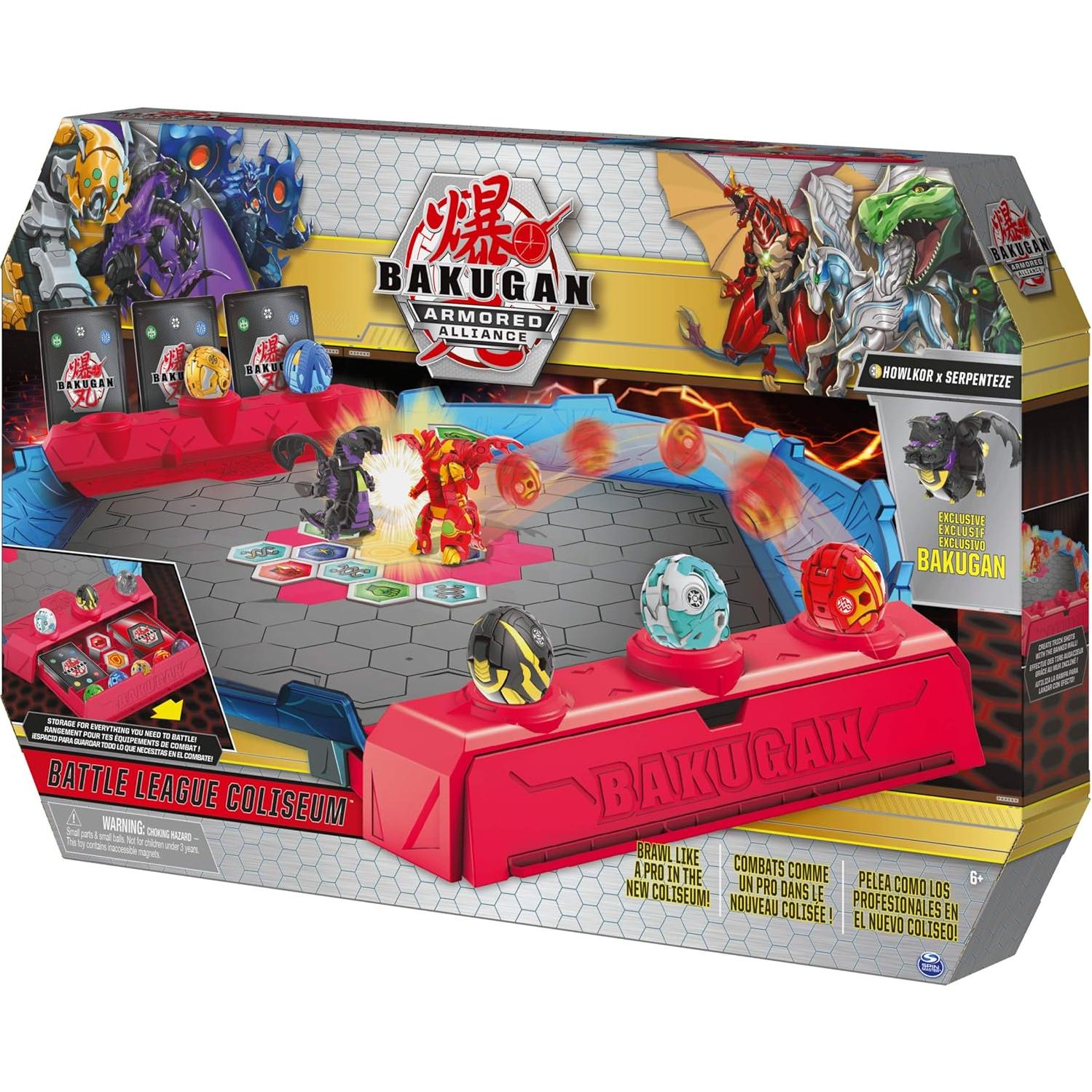 Coliseo Liga de Batalla Bakugan Deluxe con Howlkor x Serpenteze