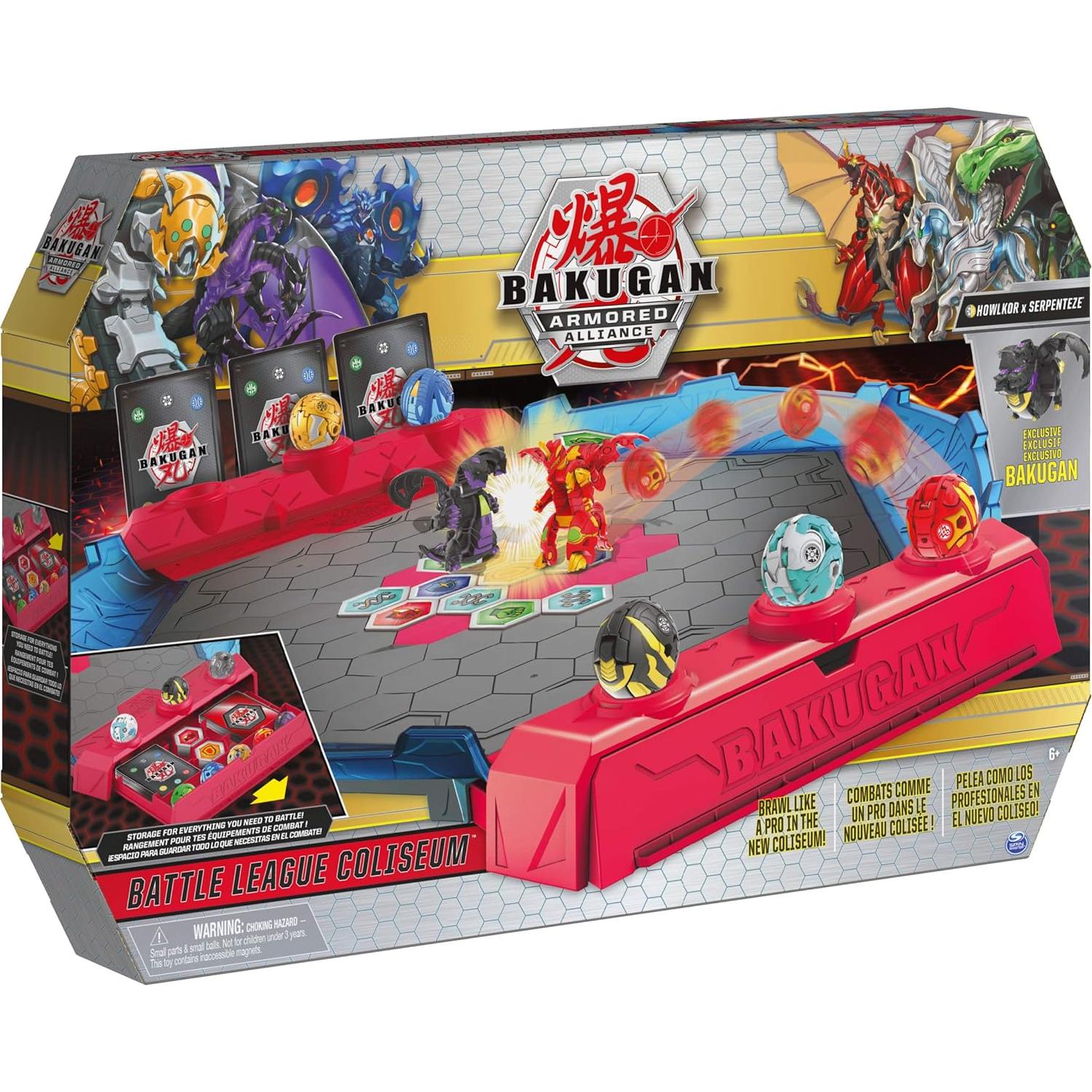 Coliseo Liga de Batalla Bakugan Deluxe con Howlkor x Serpenteze
