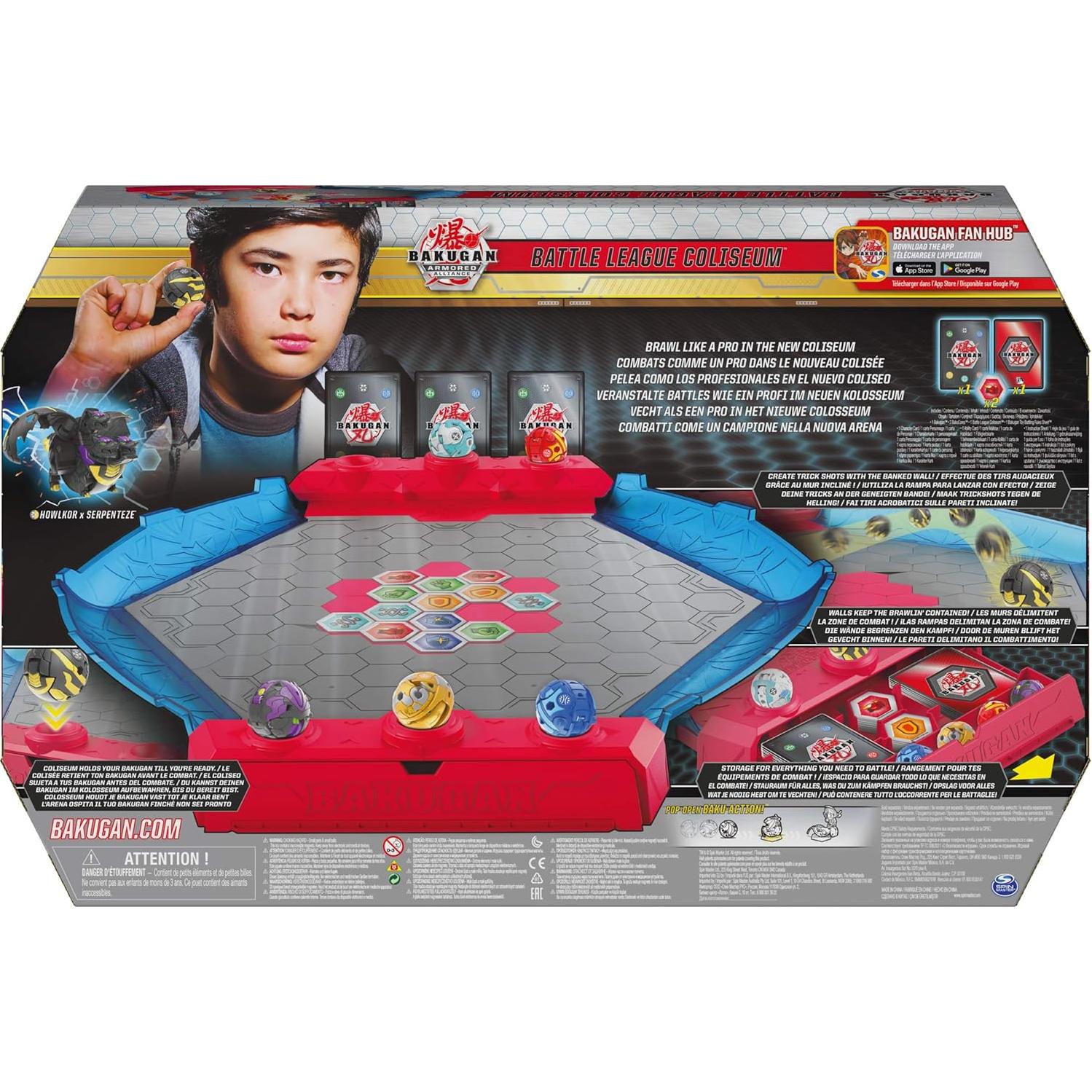 Coliseo Liga de Batalla Bakugan Deluxe con Howlkor x Serpenteze