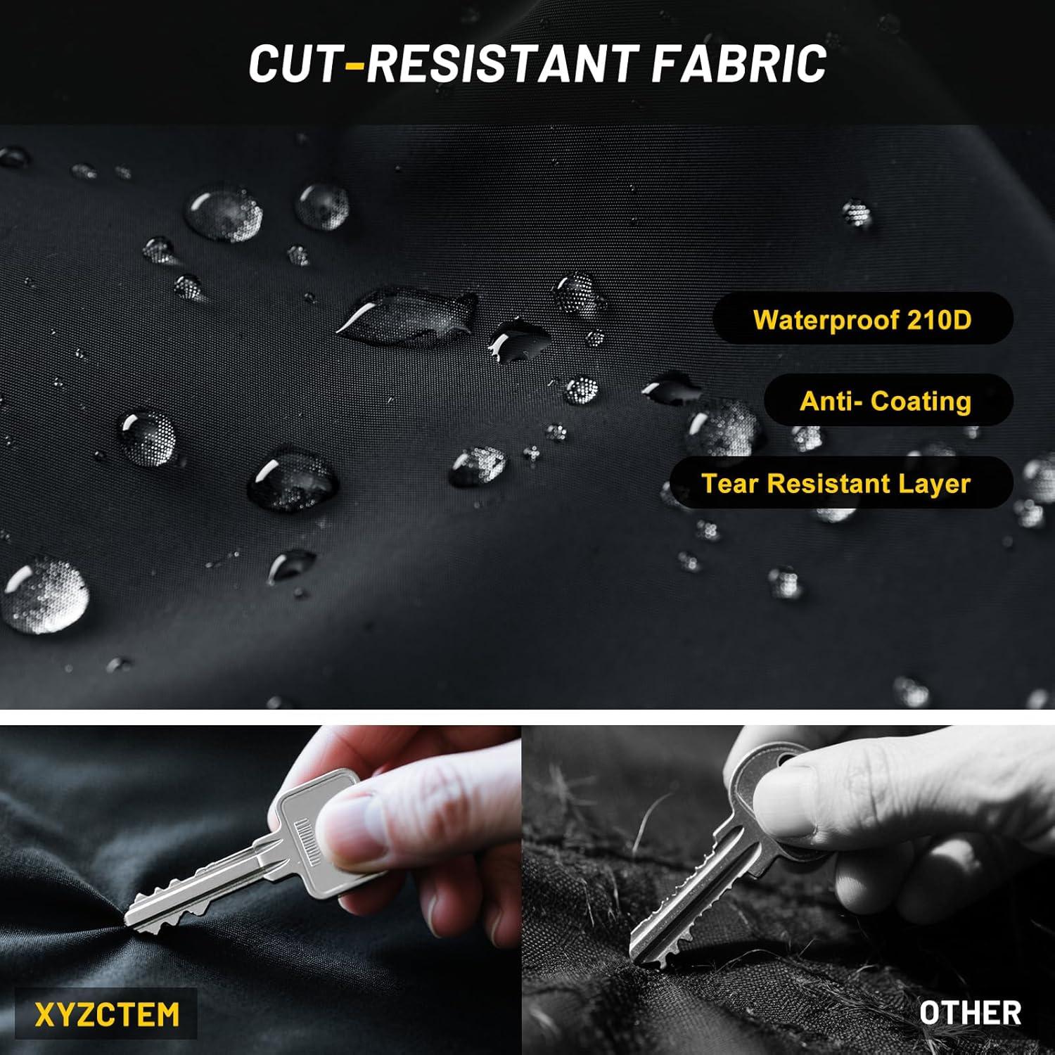 Cubierta de Motocicleta XYZCTEM Impermeable Ajuste Universal 220 cm