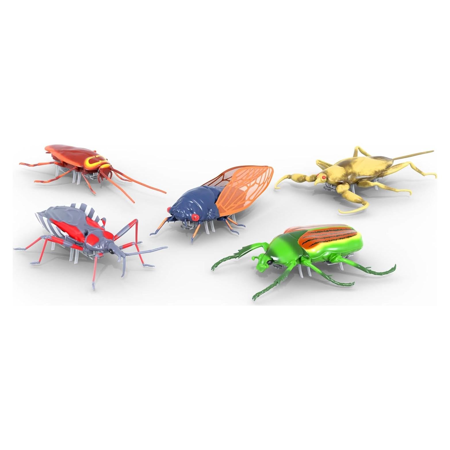 HEX BOTS Insectos Reales Nano - Paquete de 5 Juguetes