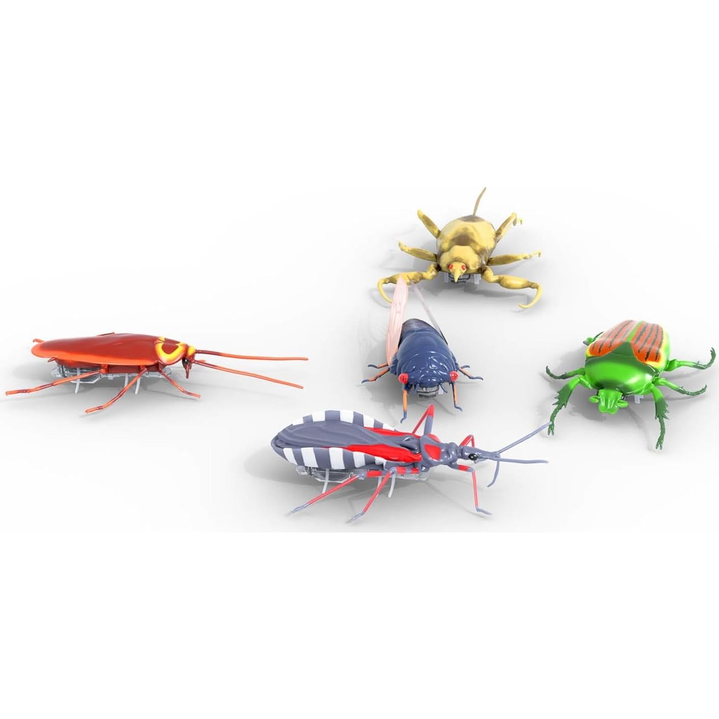 HEX BOTS Insectos Reales Nano - Paquete de 5 Juguetes