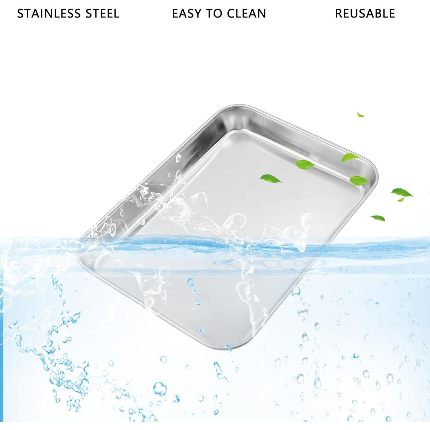 Bandeja Quirúrgica de Acero Inoxidable 304 ULIFESTAR 23.5x17.5 cm