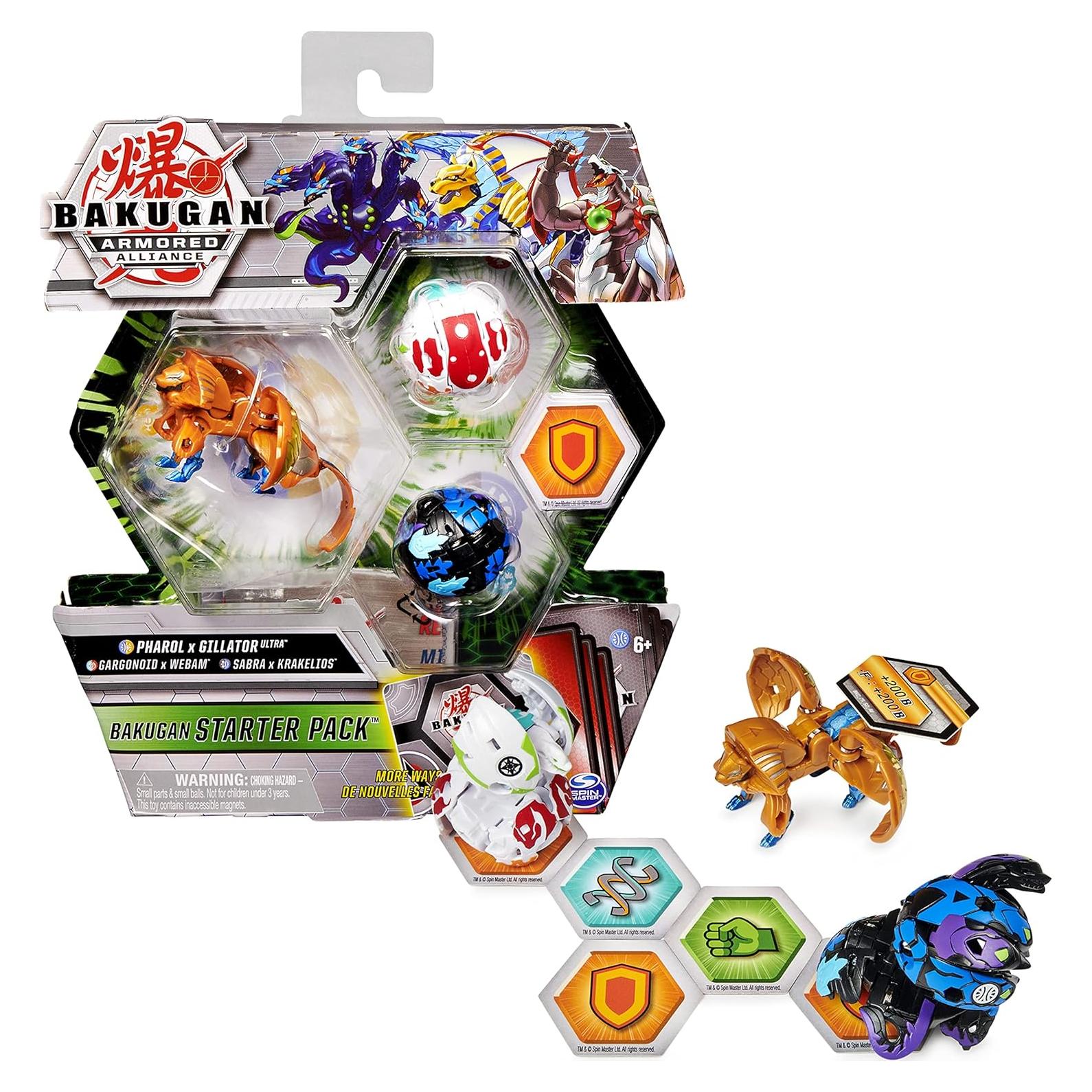 Paquete de Inicio Bakugan Spin Master 3-Pack Fusión