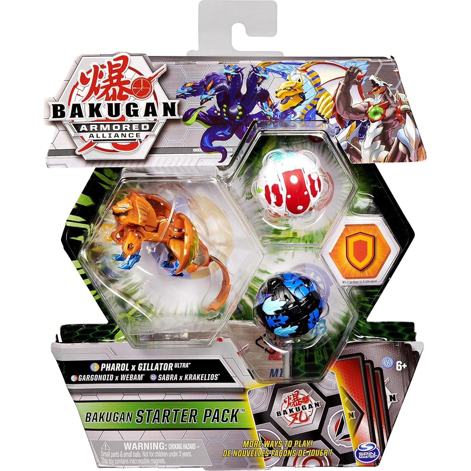 Paquete de Inicio Bakugan Spin Master 3-Pack Fusión