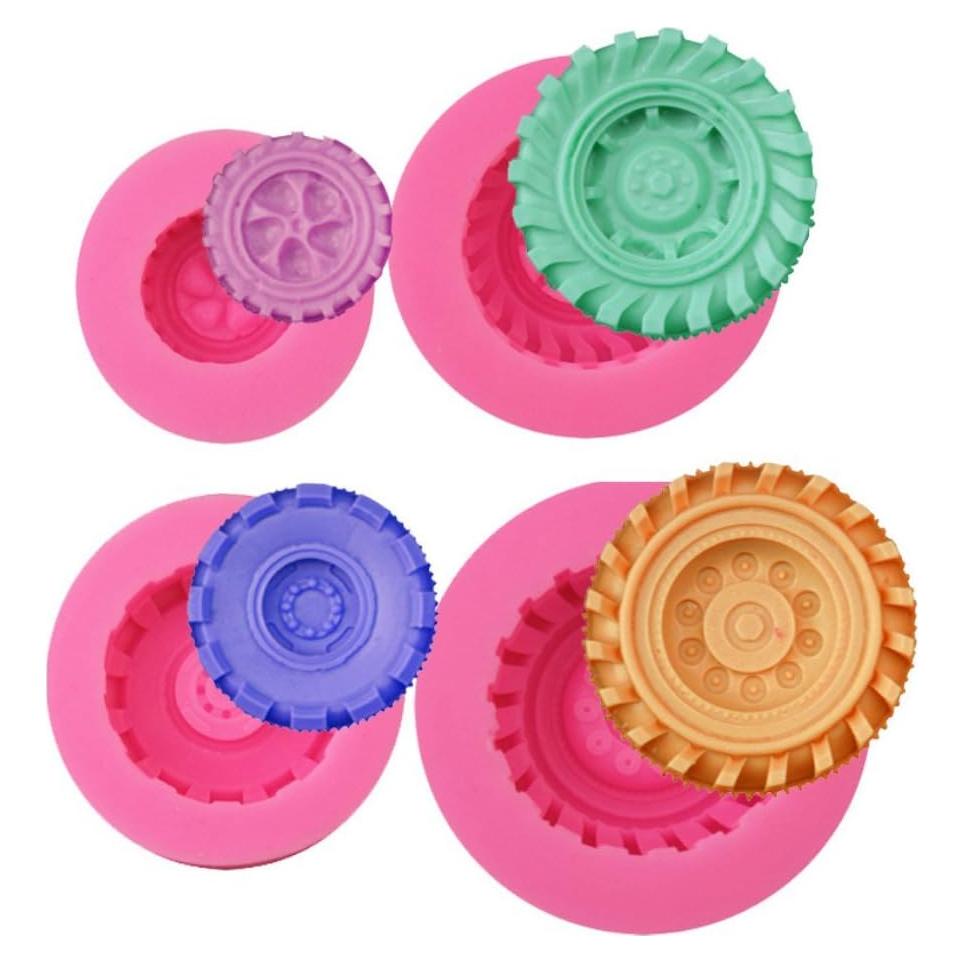 Mity Rain Molde de Silicona Neumático 3D - Set de 4 Piezas