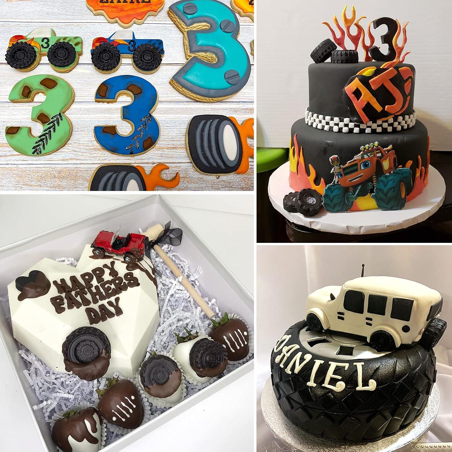 Mity Rain Molde de Silicona Neumático 3D - Set de 4 Piezas