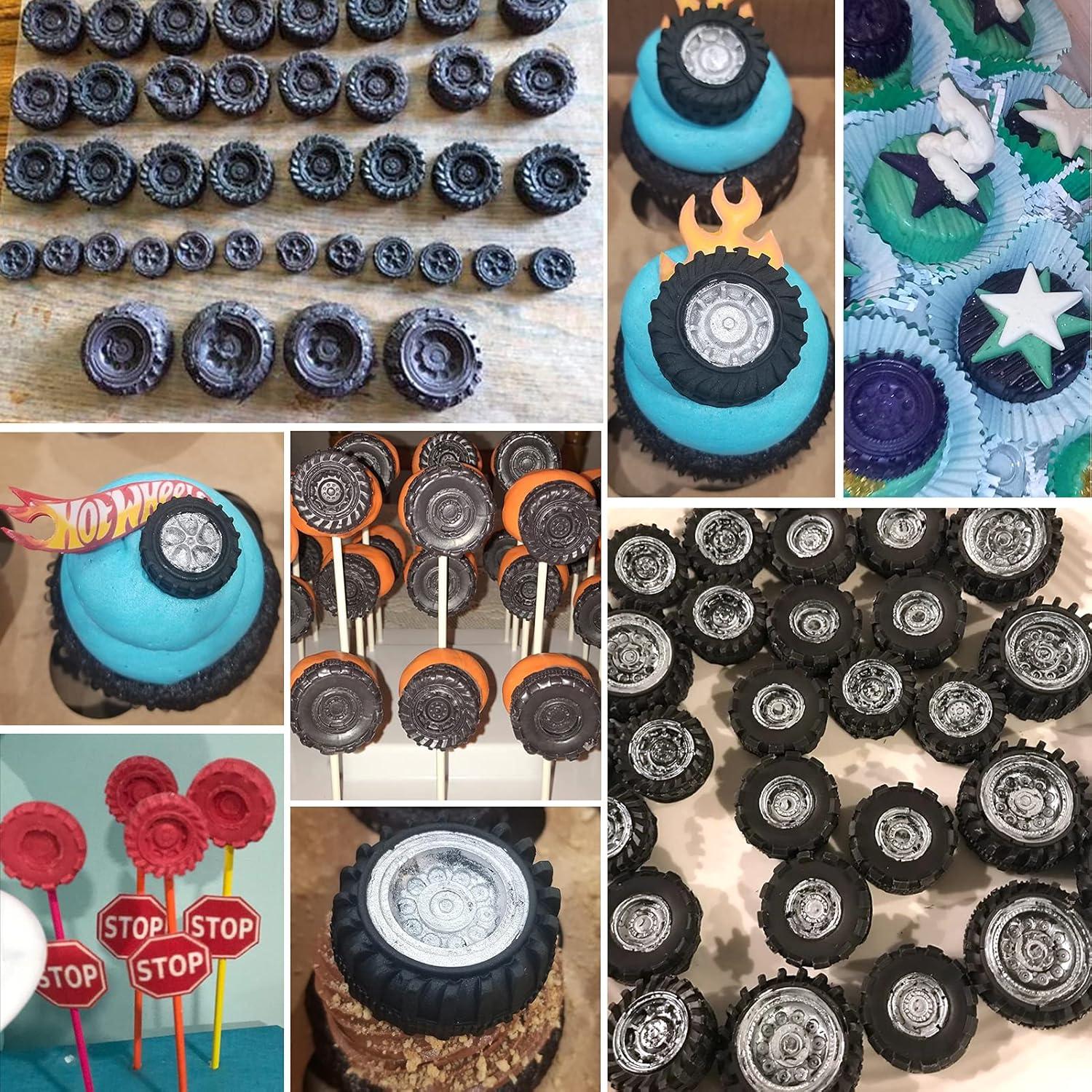 Mity Rain Molde de Silicona Neumático 3D - Set de 4 Piezas