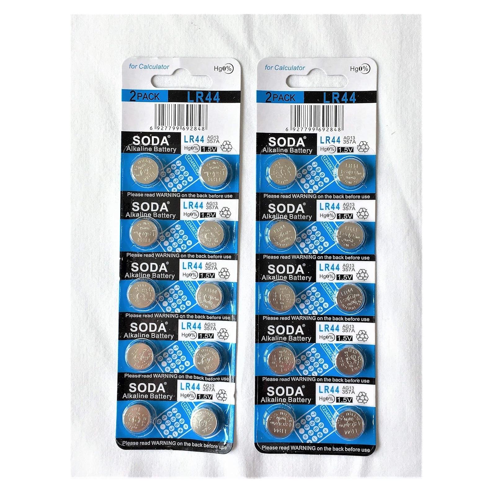 20 Baterías Alcalinas LR44 Compatibles con HEXBUG