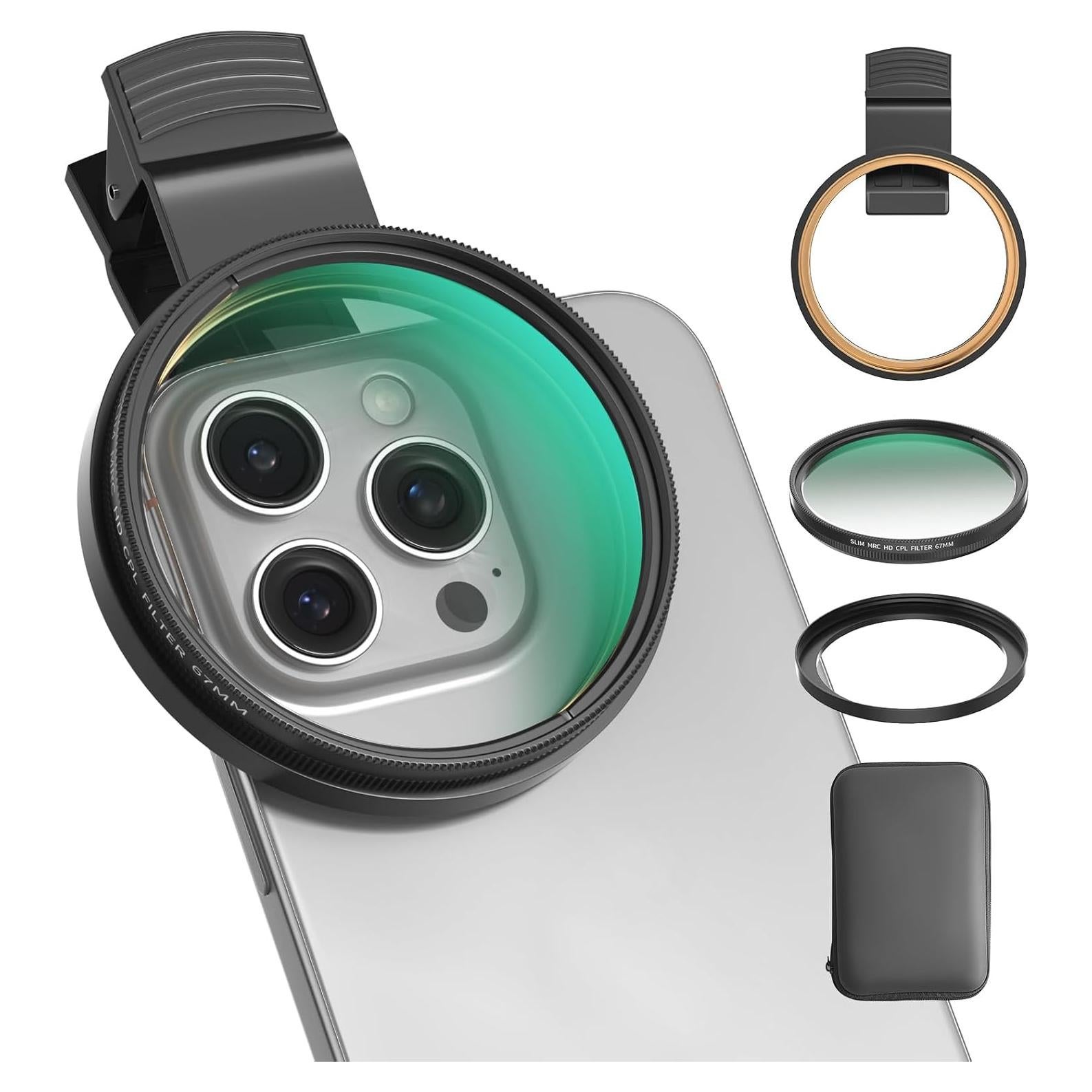 Filtro CPL 67mm Akanabi para Teléfono y Cámara DSLR