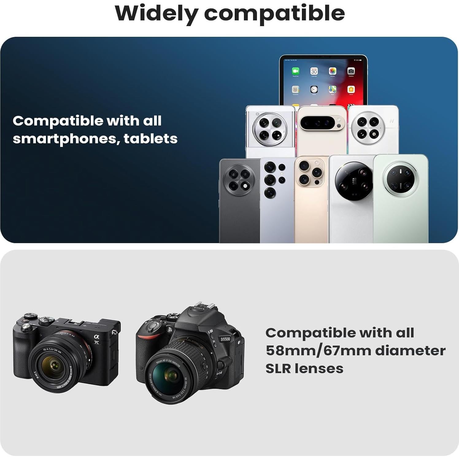 Filtro CPL 67mm Akanabi para Teléfono y Cámara DSLR