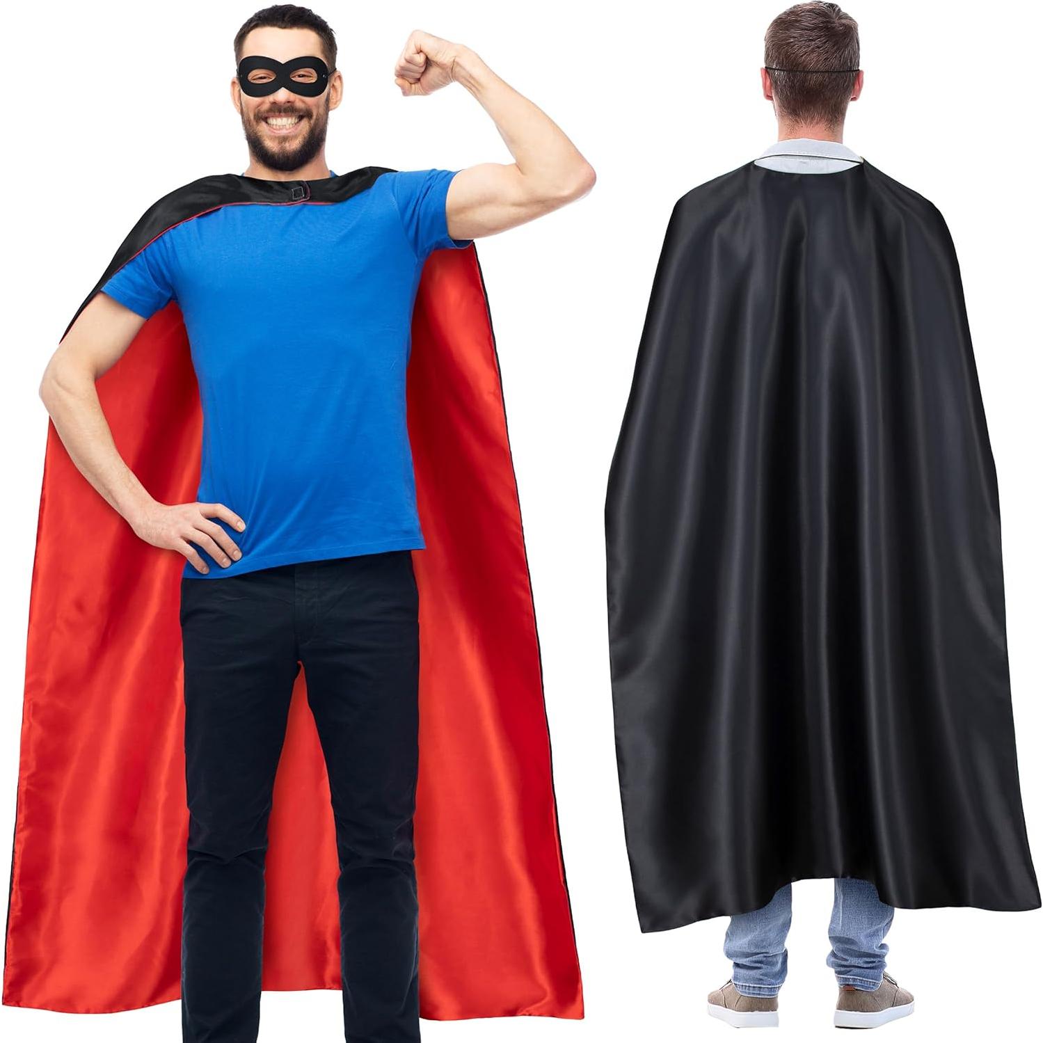 Conjunto de Capa y Máscara de Superhéroe Bosvin Adulto