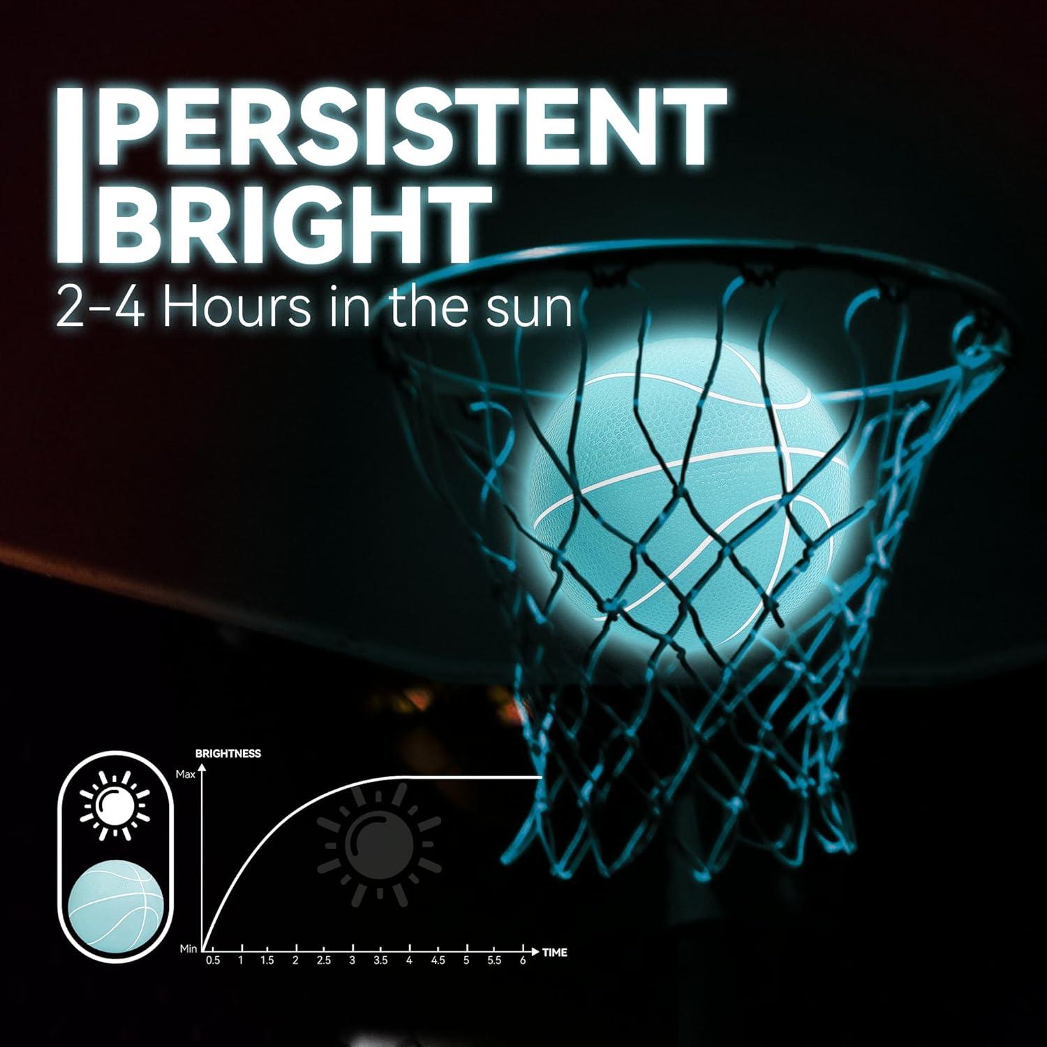 Balones de Baloncesto Mini Fastes que Brillan en la Oscuridad - 4 Piezas