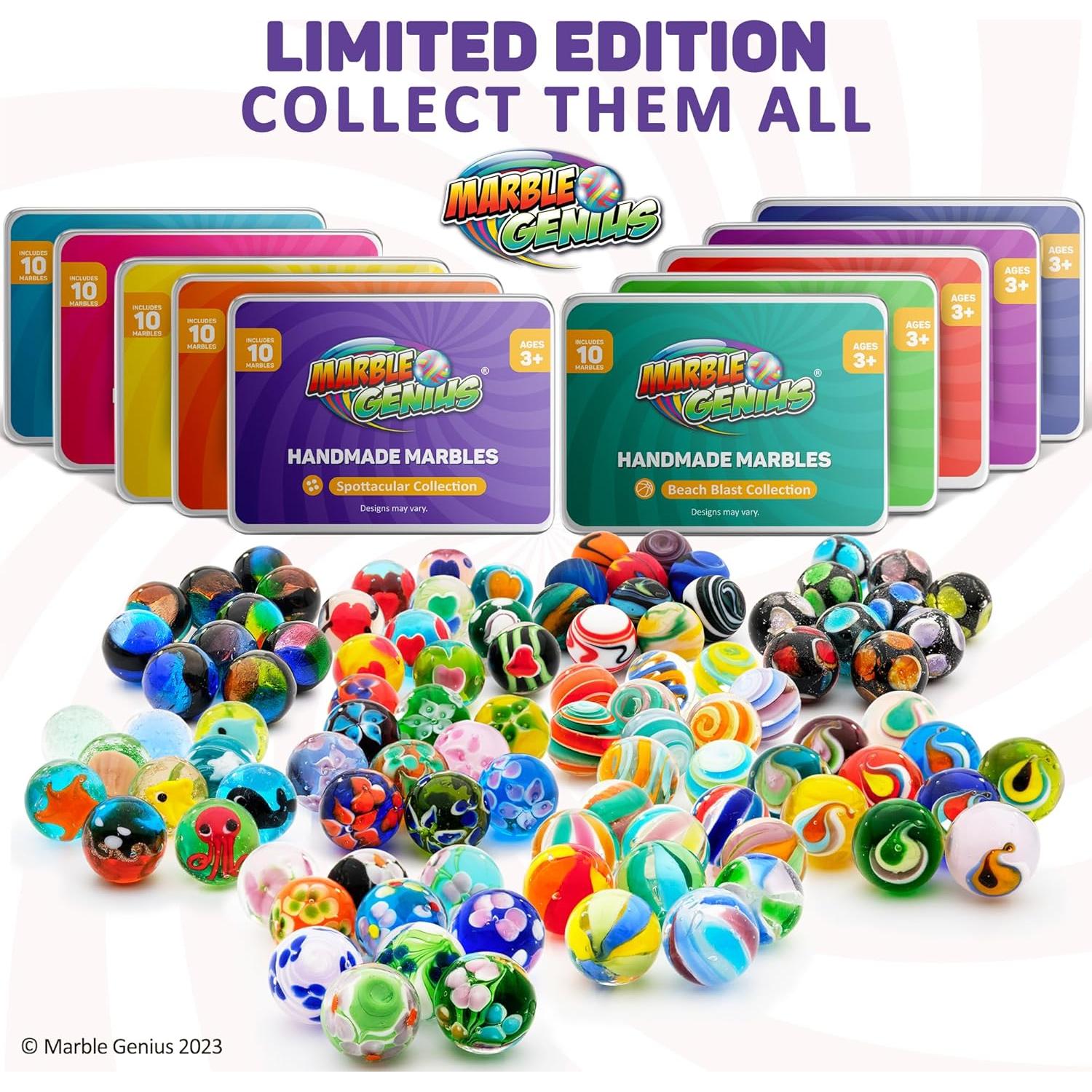 Canicas Acuáticas Marble Genius, 16mm, 10 Piezas de Vidrio