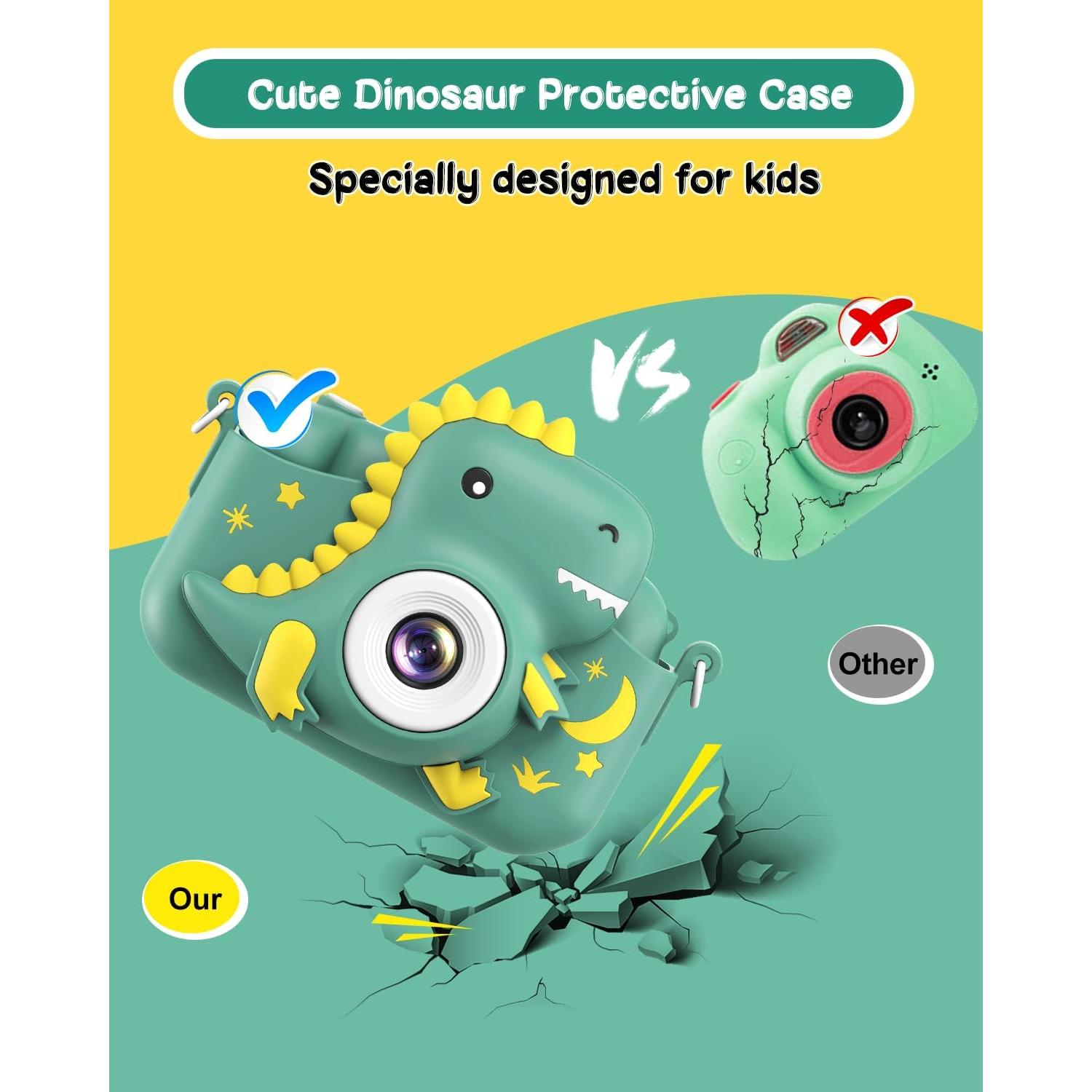 Cámara Digital para Niños GREENKINDER 20MP HD 1080p Verde