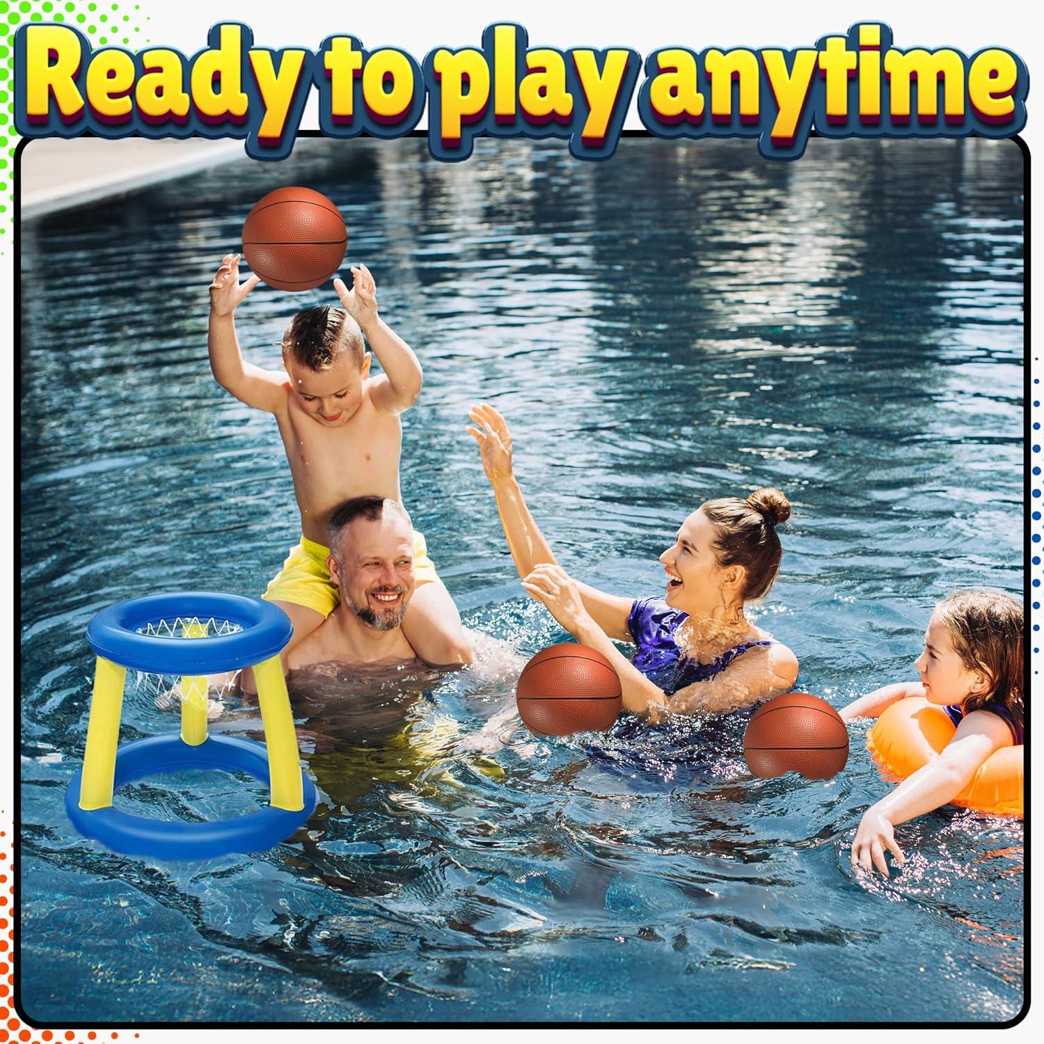 Juego de Mini Baloncesto Bedwina - 5 Balones 15 cm con Bomba