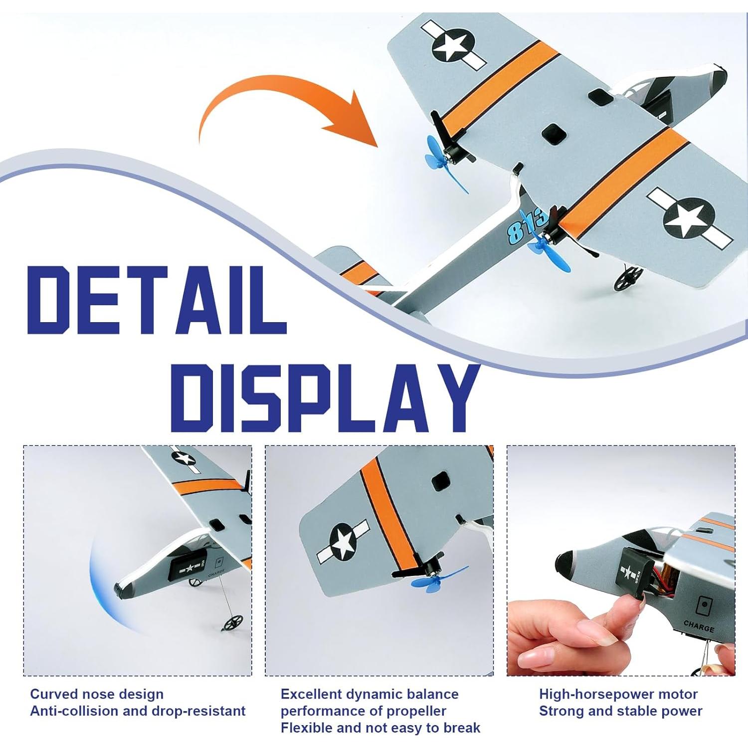 Avión RC Jaming 813A 2.4GHz para Principiantes 238g