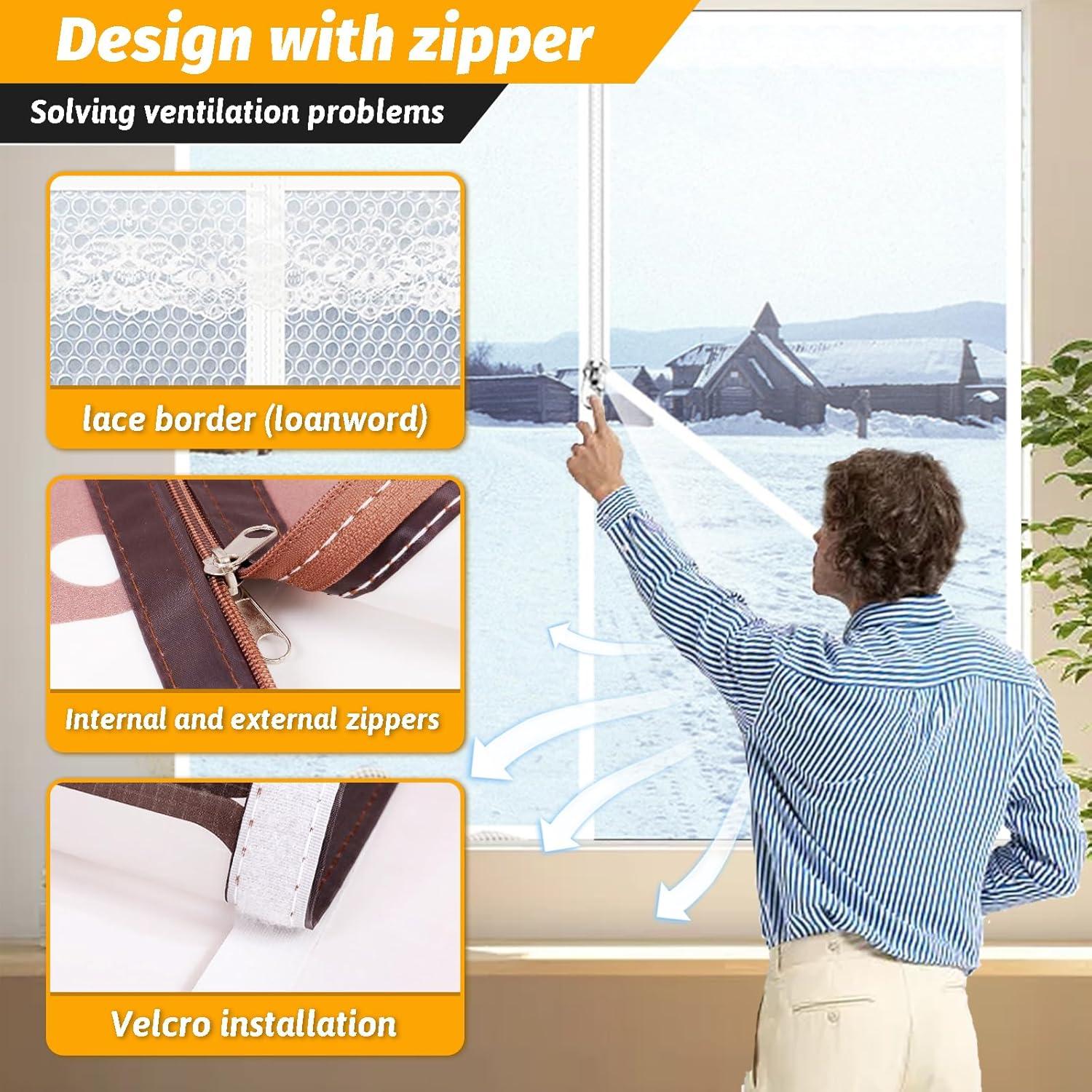 Kit de Aislamiento de Ventanas Dxmimer 119x152cm Reutilizable