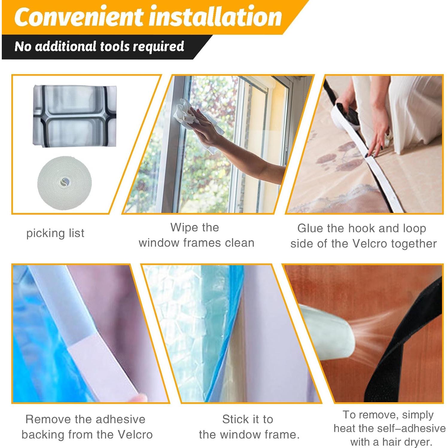 Kit de Aislamiento de Ventanas Dxmimer 119x152cm Reutilizable