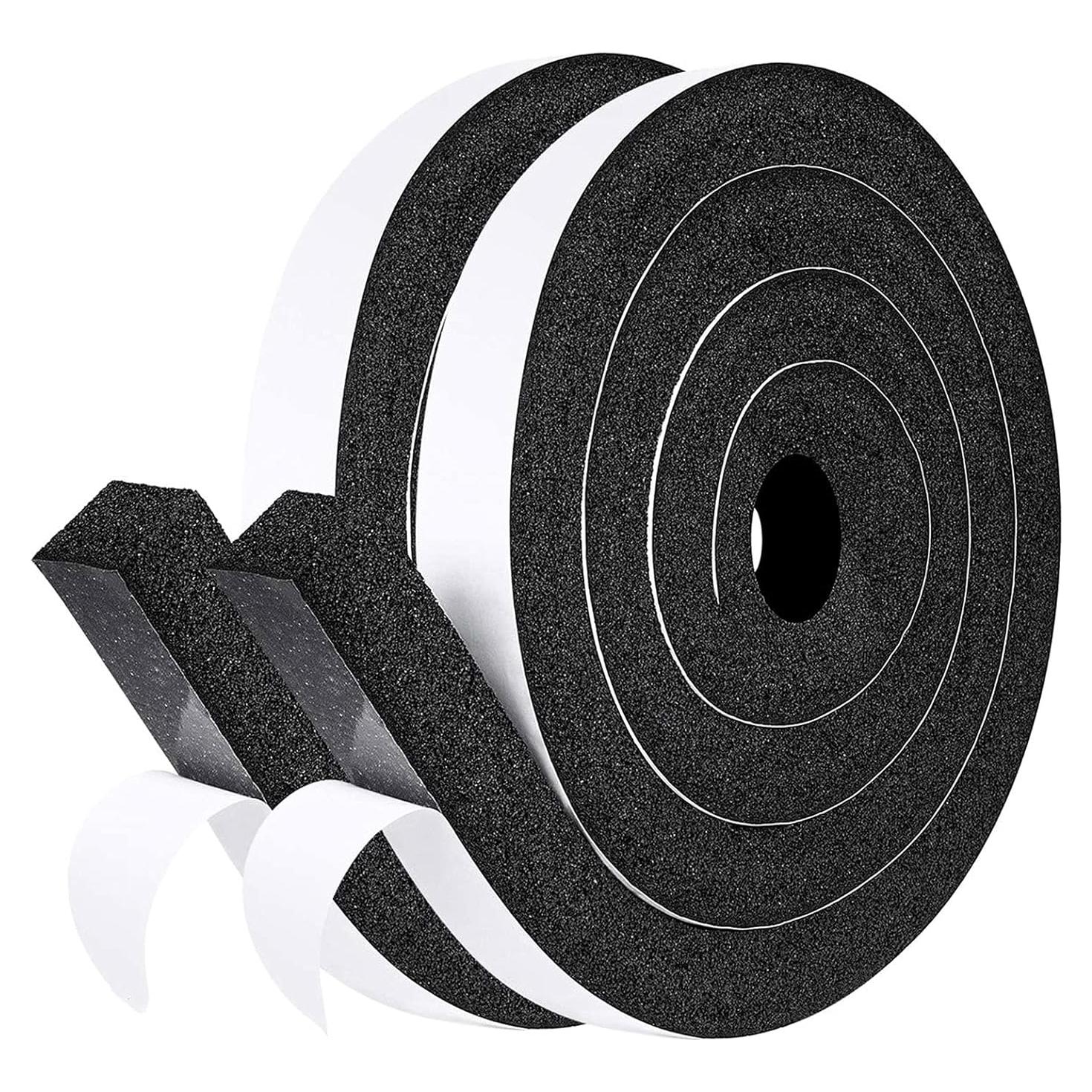 Sello de Ventana fowong 1" x 1" Cinta Espuma 6.5m Negro