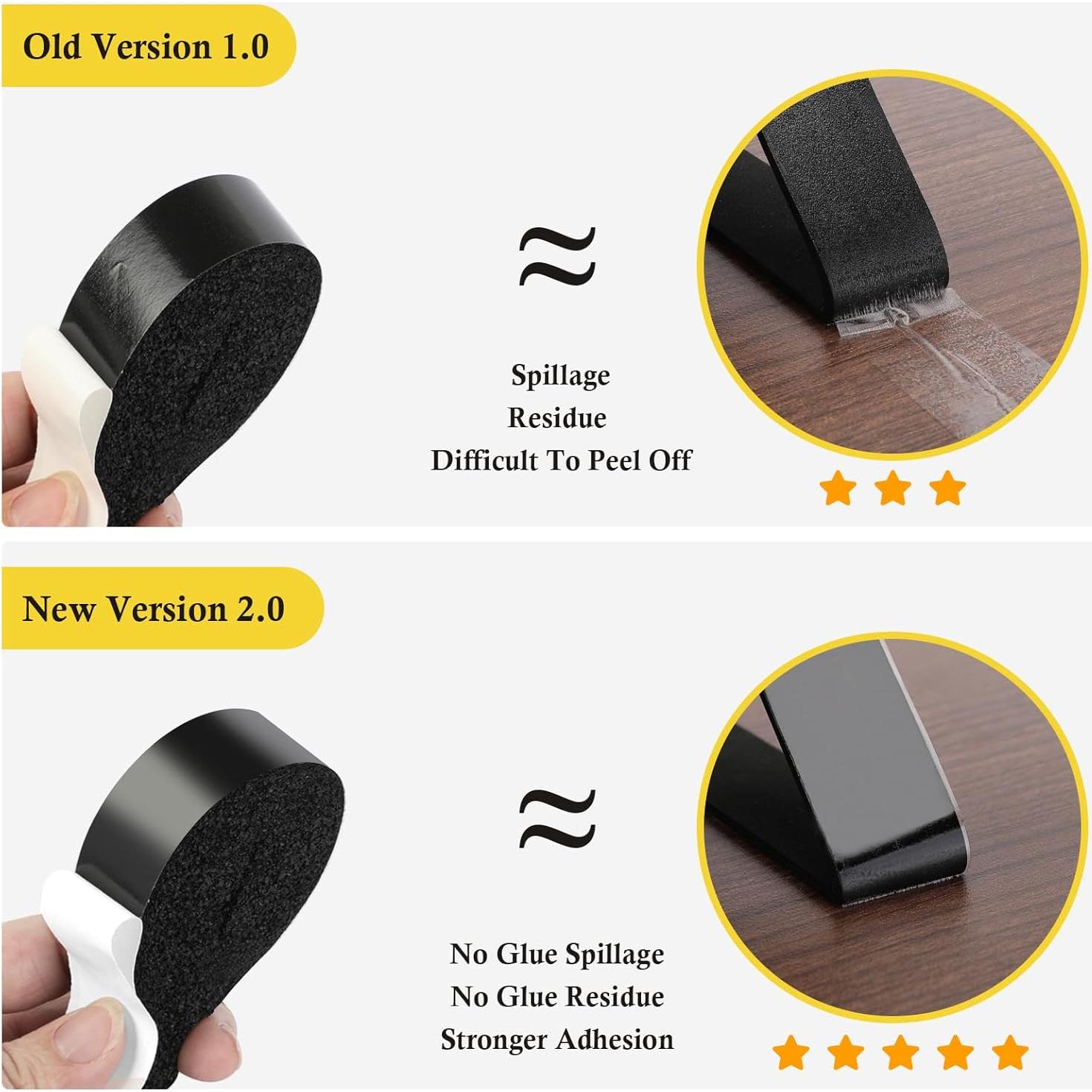 Sello de Ventana fowong 1" x 1" Cinta Espuma 6.5m Negro