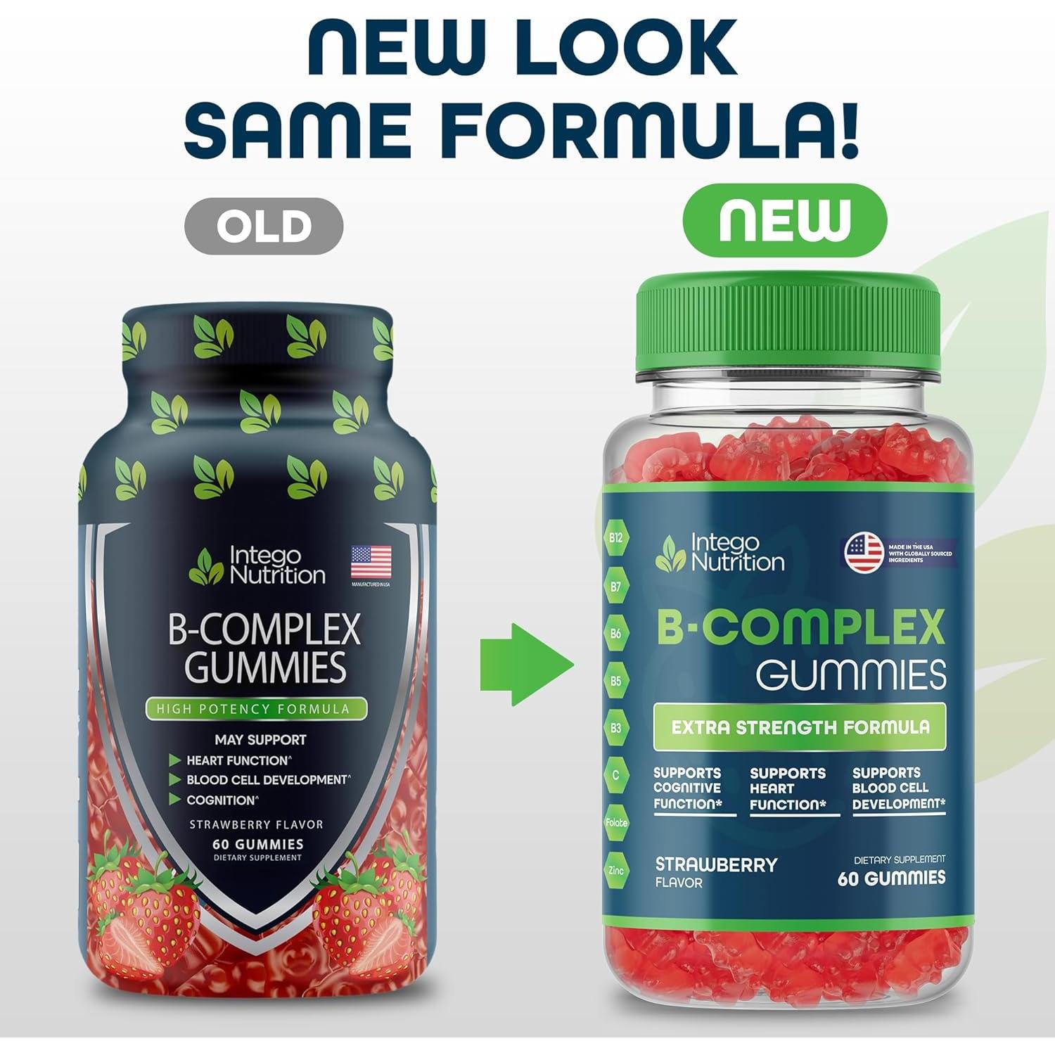 Gomitas de Vitamina B Complejo Intego Nutrition 60 Unidades