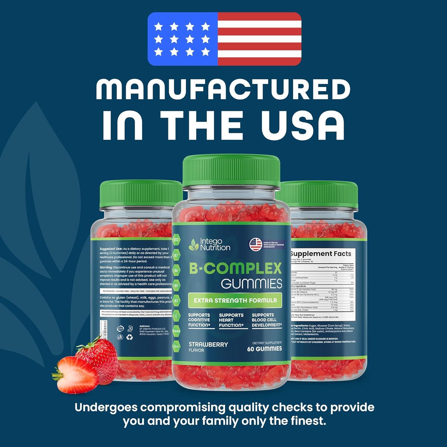 Gomitas de Vitamina B Complejo Intego Nutrition 60 Unidades