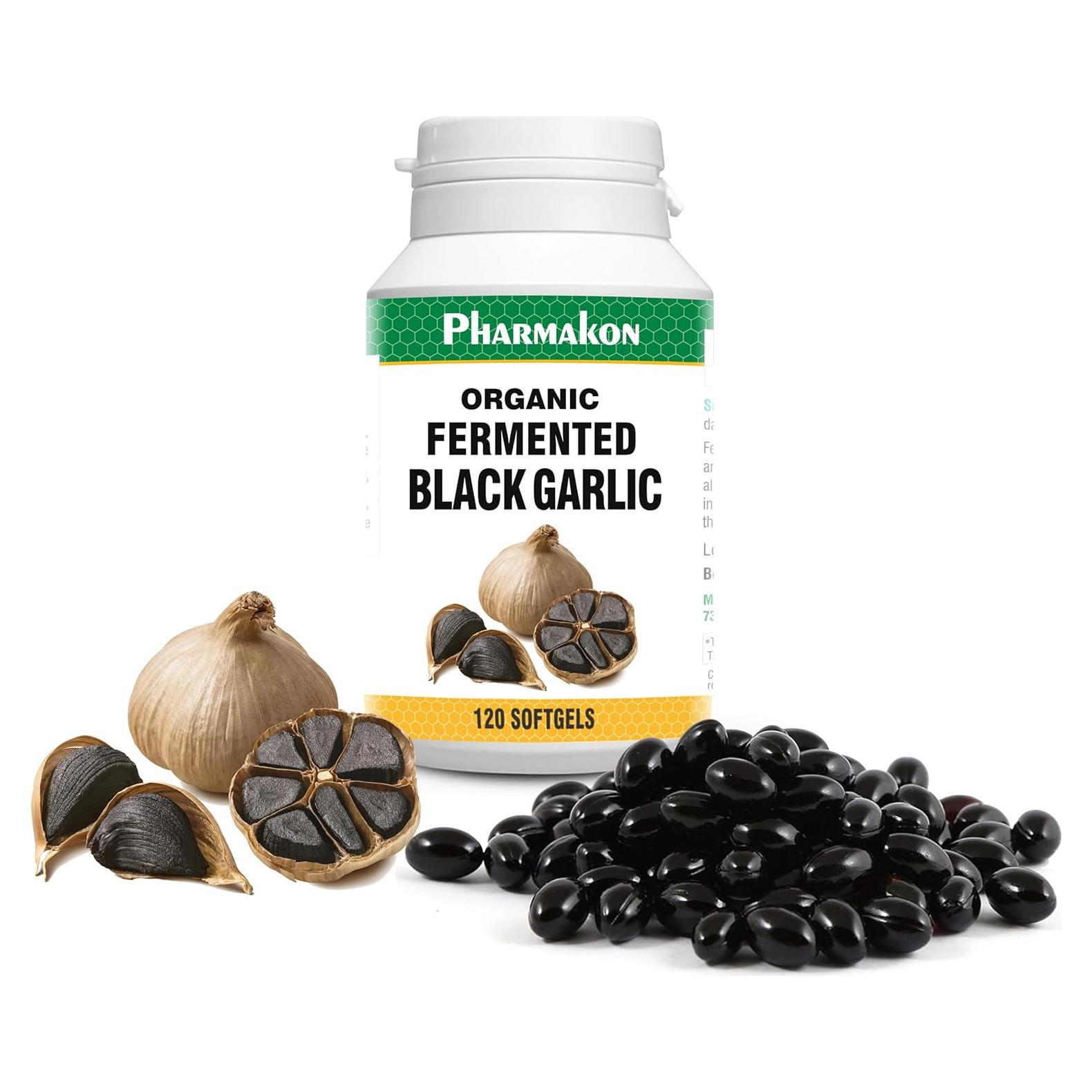 Ajo Negro Envejecido Orgánico Pharmakon - 120 Cápsulas Suaves