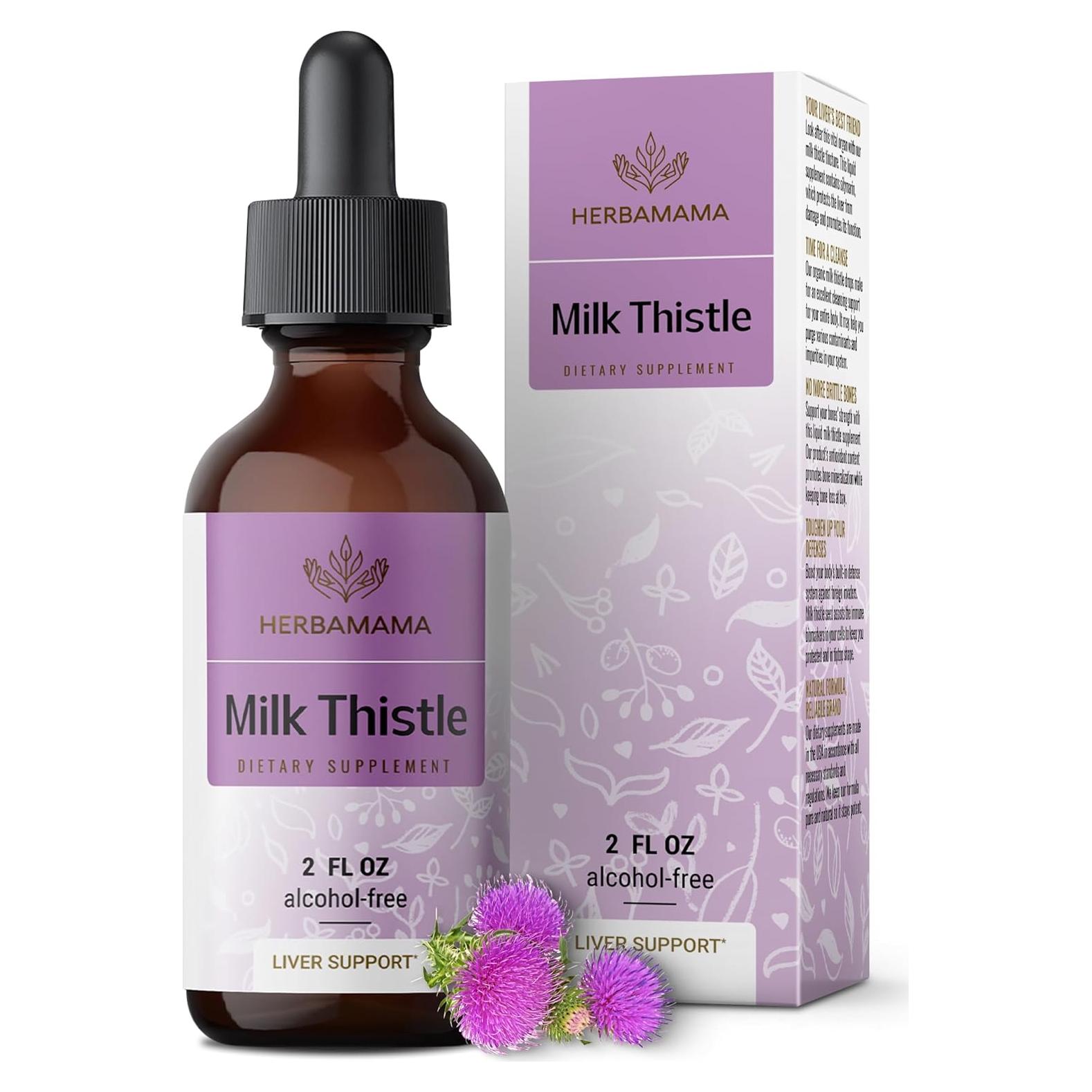 Gotas de Cardo Mariano Herbamama 59 ml - Desintoxicación Hepática