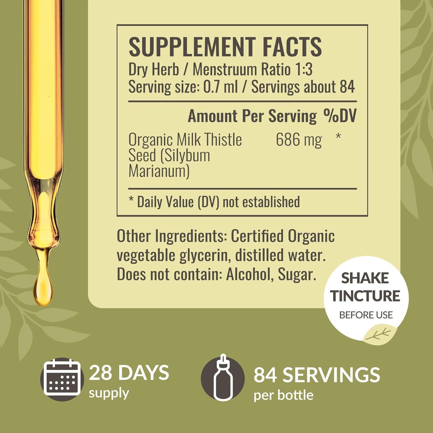 Gotas de Cardo Mariano Herbamama 59 ml - Desintoxicación Hepática